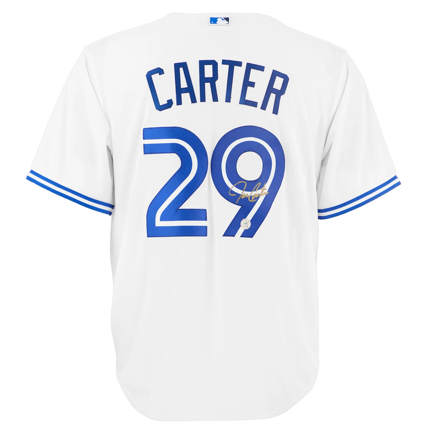 Joe Carter Autographed Toronto Blue Jays White Nike Baseball Jersey