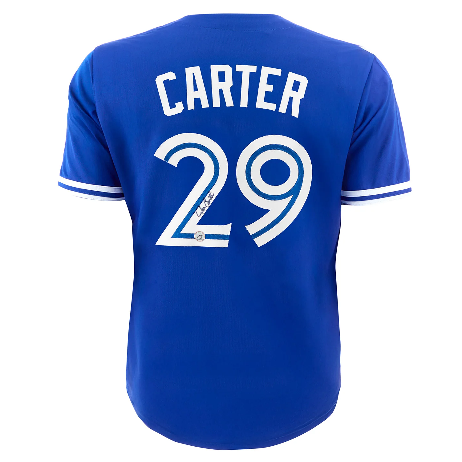 Joe Carter Autographed Toronto City Design Blue Baseball Jersey