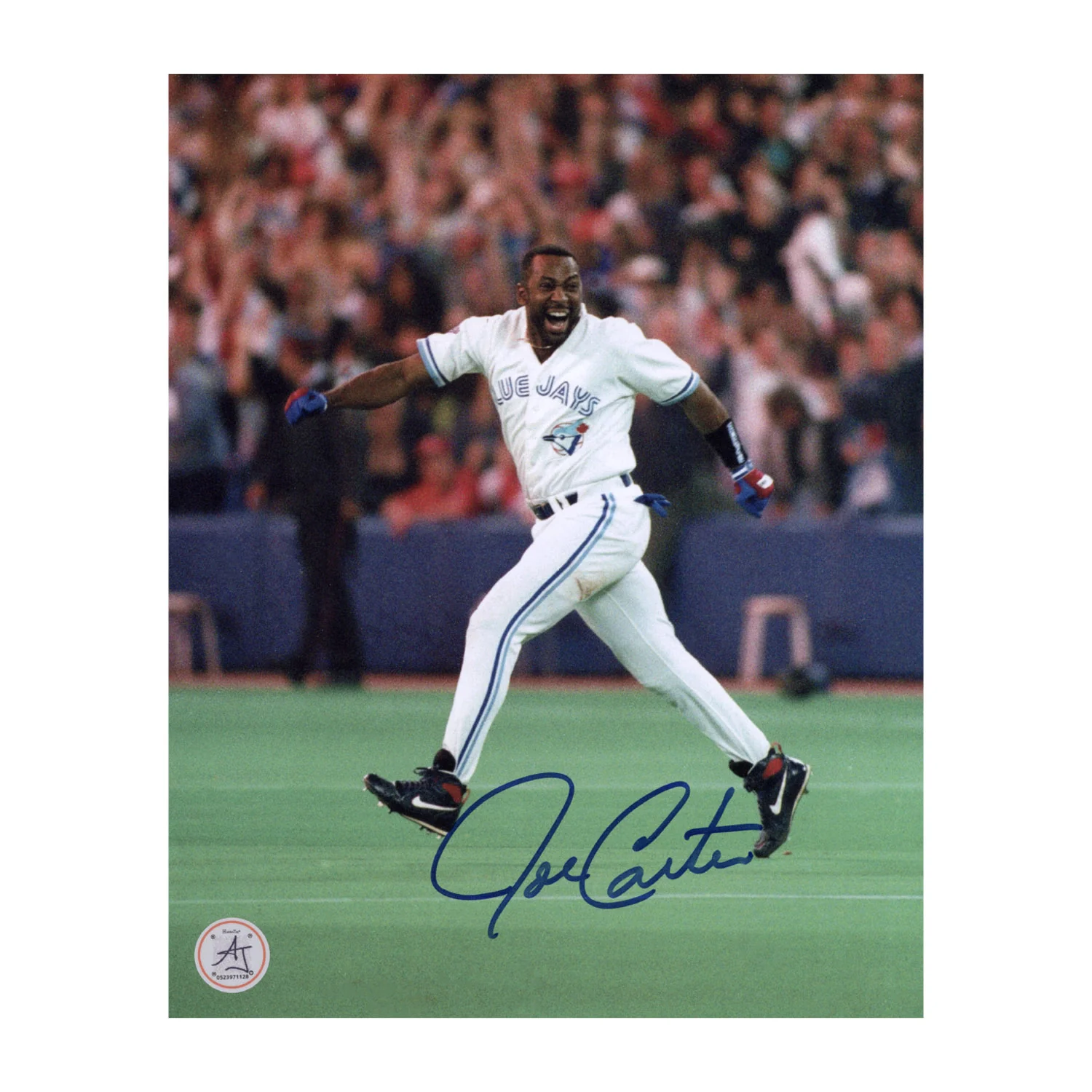 Joe Carter Autographed Toronto Blue Jays World Series Walk Off 8x10 Photo