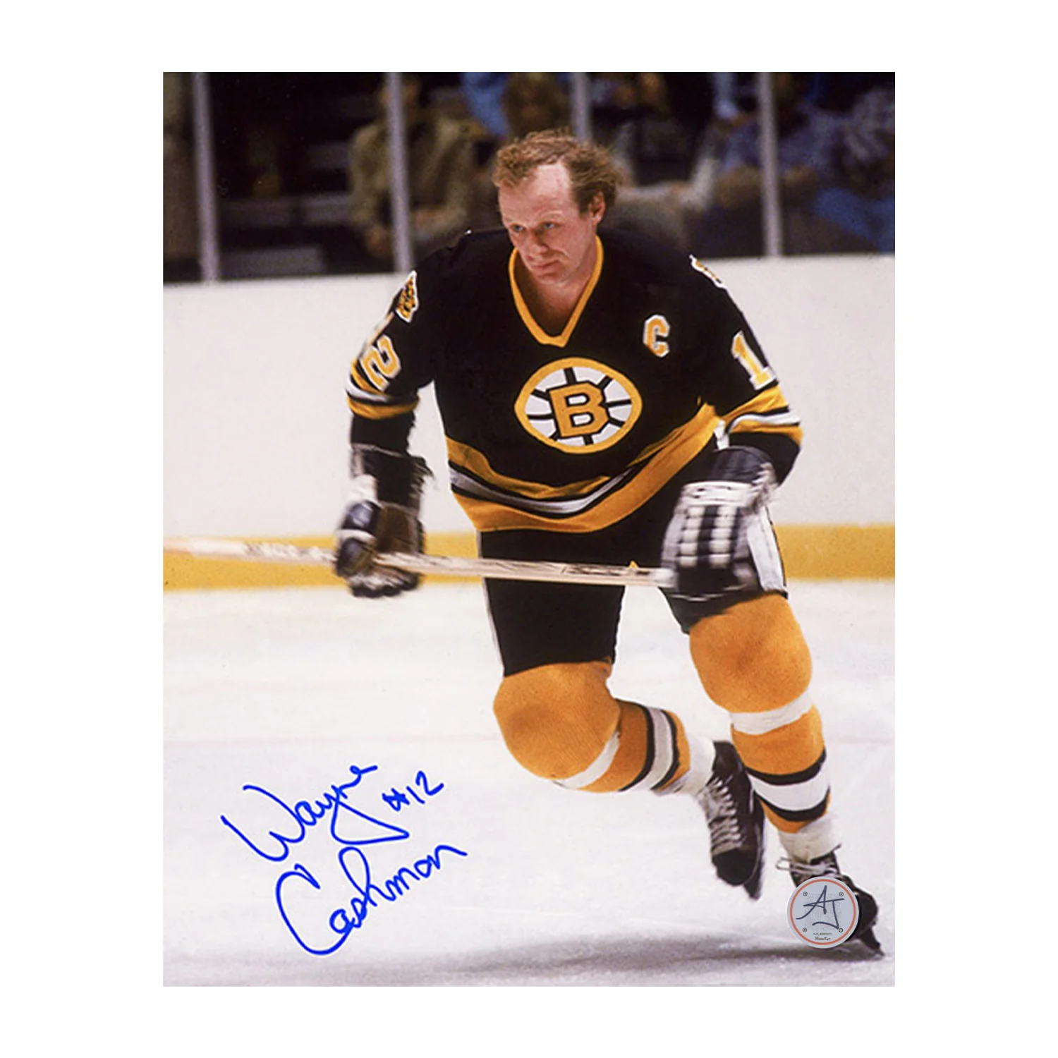 Wayne Cashman Autographed Boston Bruins Classic Hockey 8x10 Photo