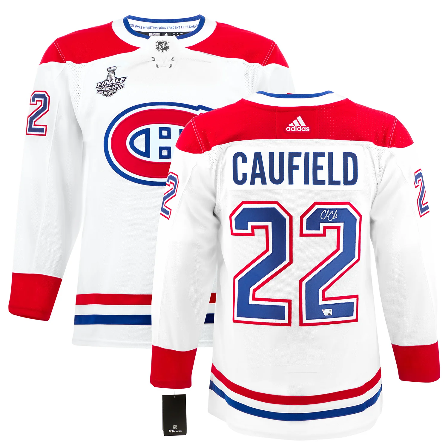 Cole Caufield Montreal Canadiens Signed 2021 Stanley Cup Rookie adidas Jersey - Image 3