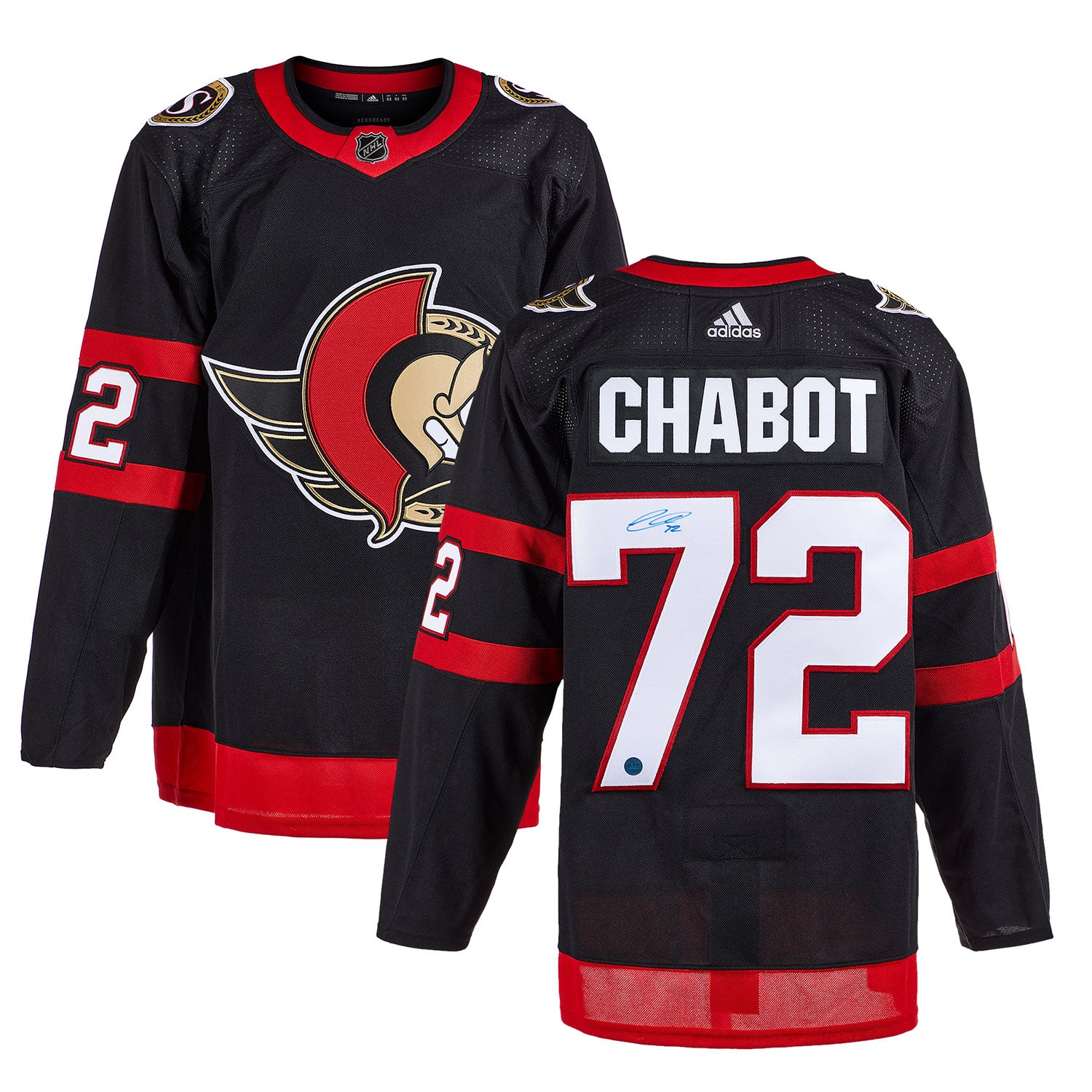 Thomas Chabot Autographed Ottawa Senators adidas Jersey - Image 3