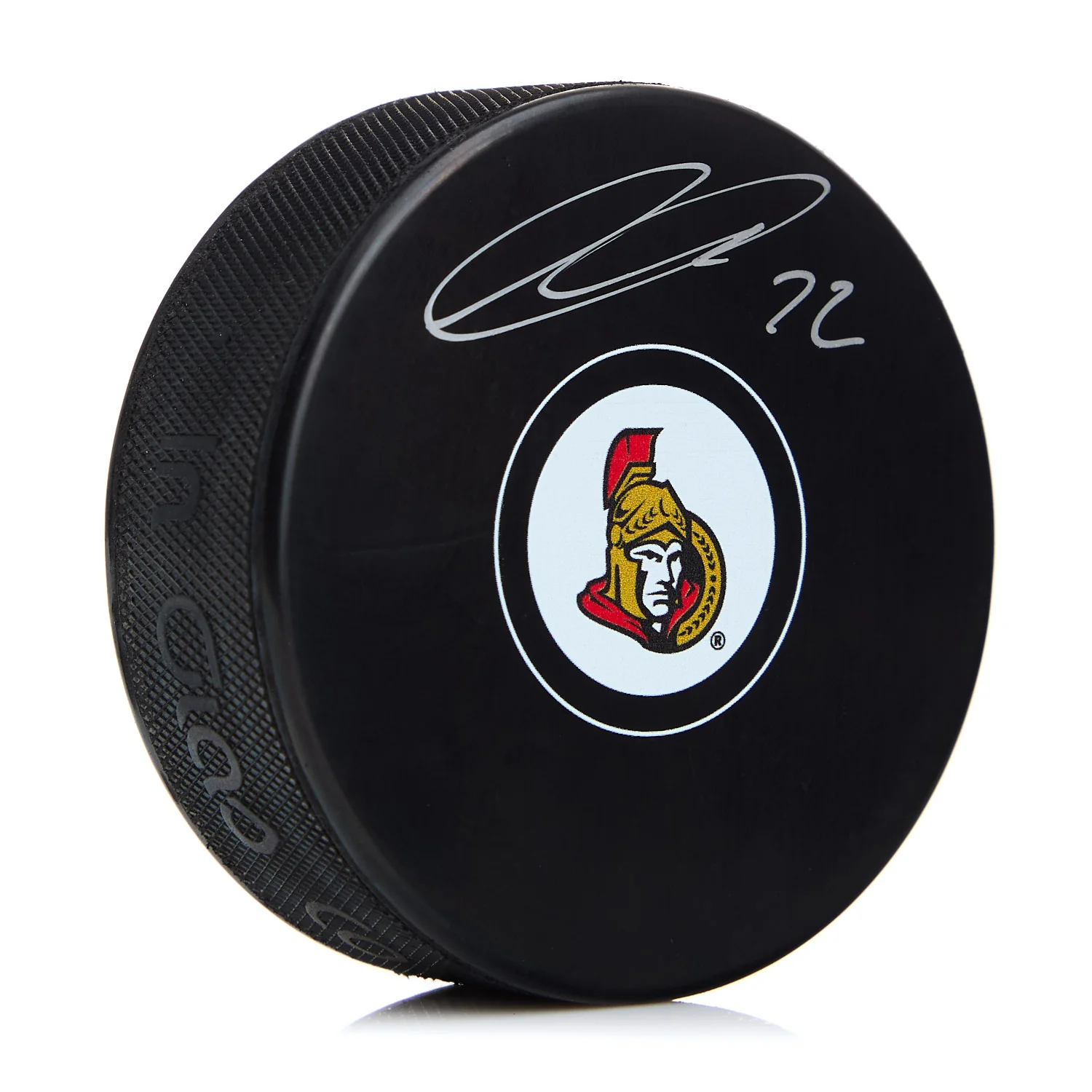 Thomas Chabot Ottawa Senators Autographed Hockey Puck