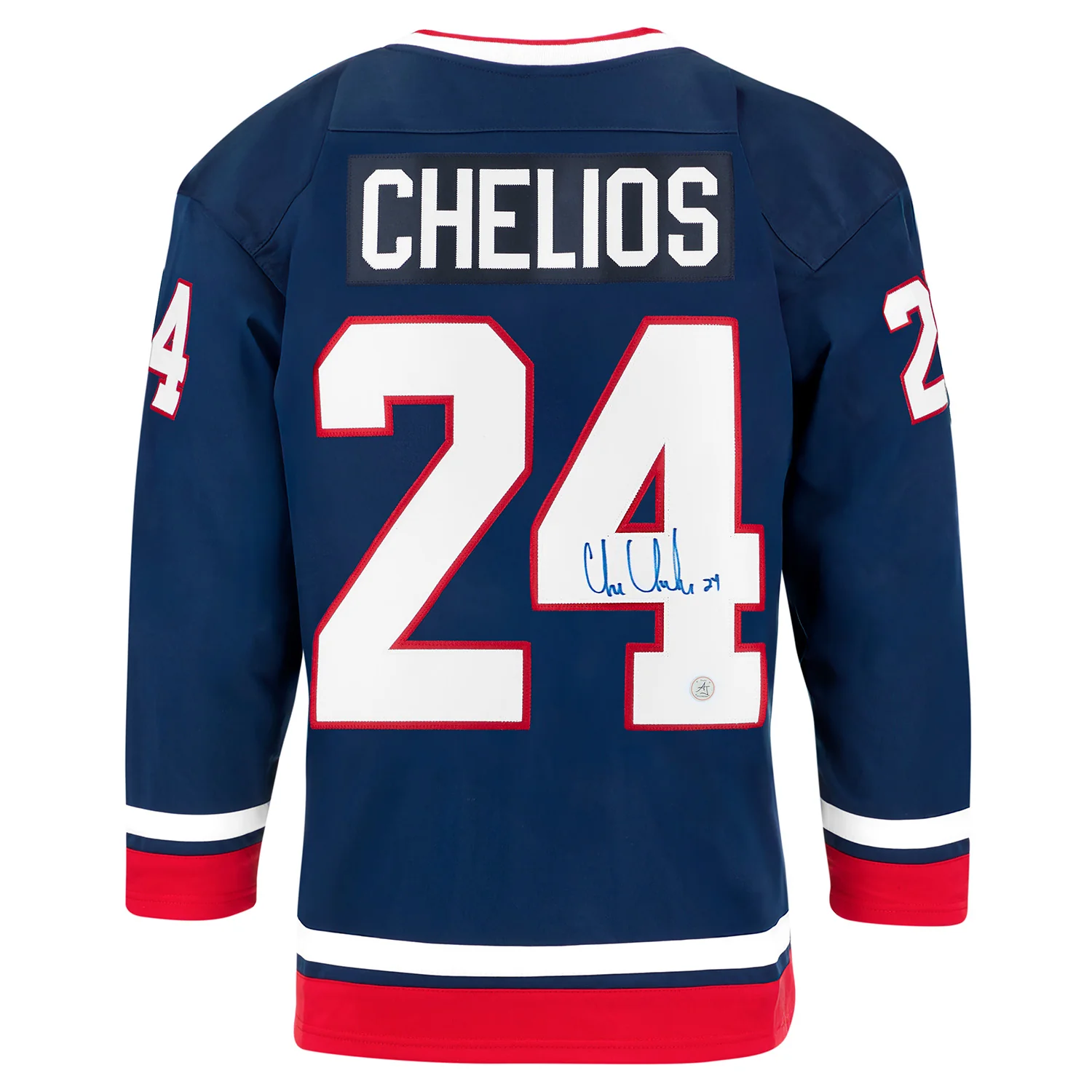 Chris Chelios Autographed Team USA Custom Hockey Nation Jersey