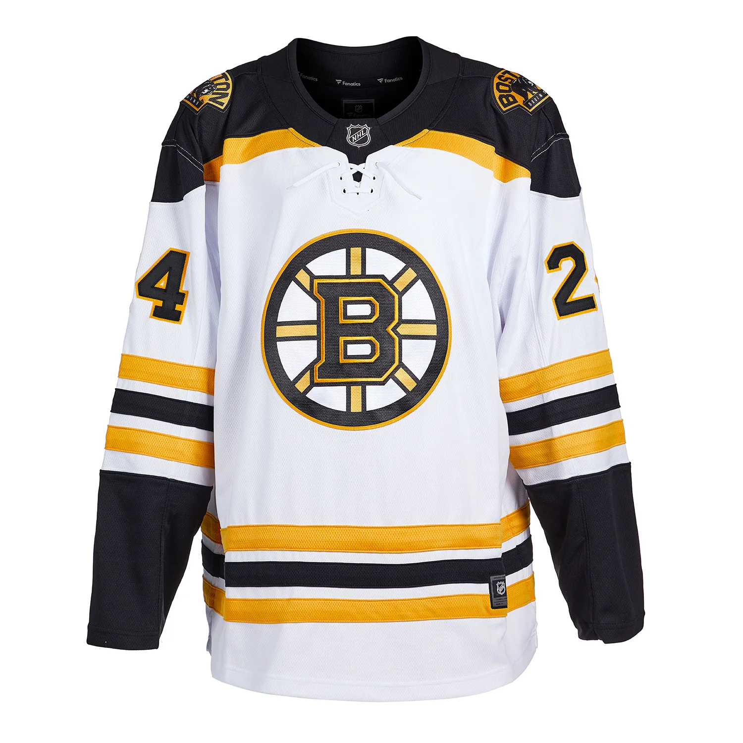 Don Cherry Signed Boston Bruins White Fanatics Breakaway Jersey - Image 2