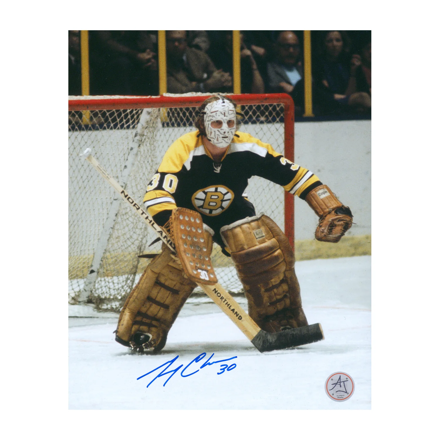 Gerry Cheevers Signed Boston Bruins Goalie 8x10 Photo