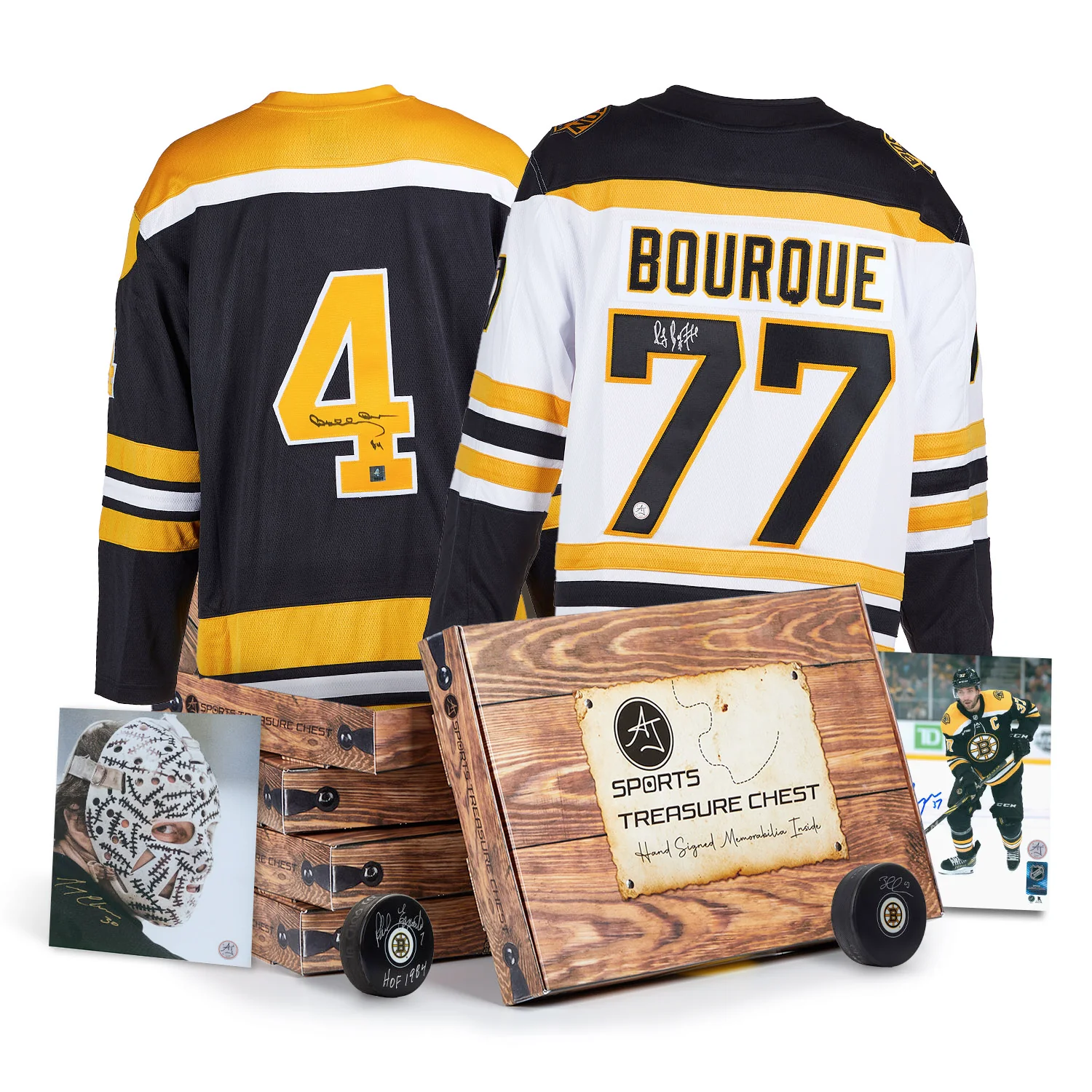 AJ Sports Boston Hockey Signature Hat Trick Treasure Chest