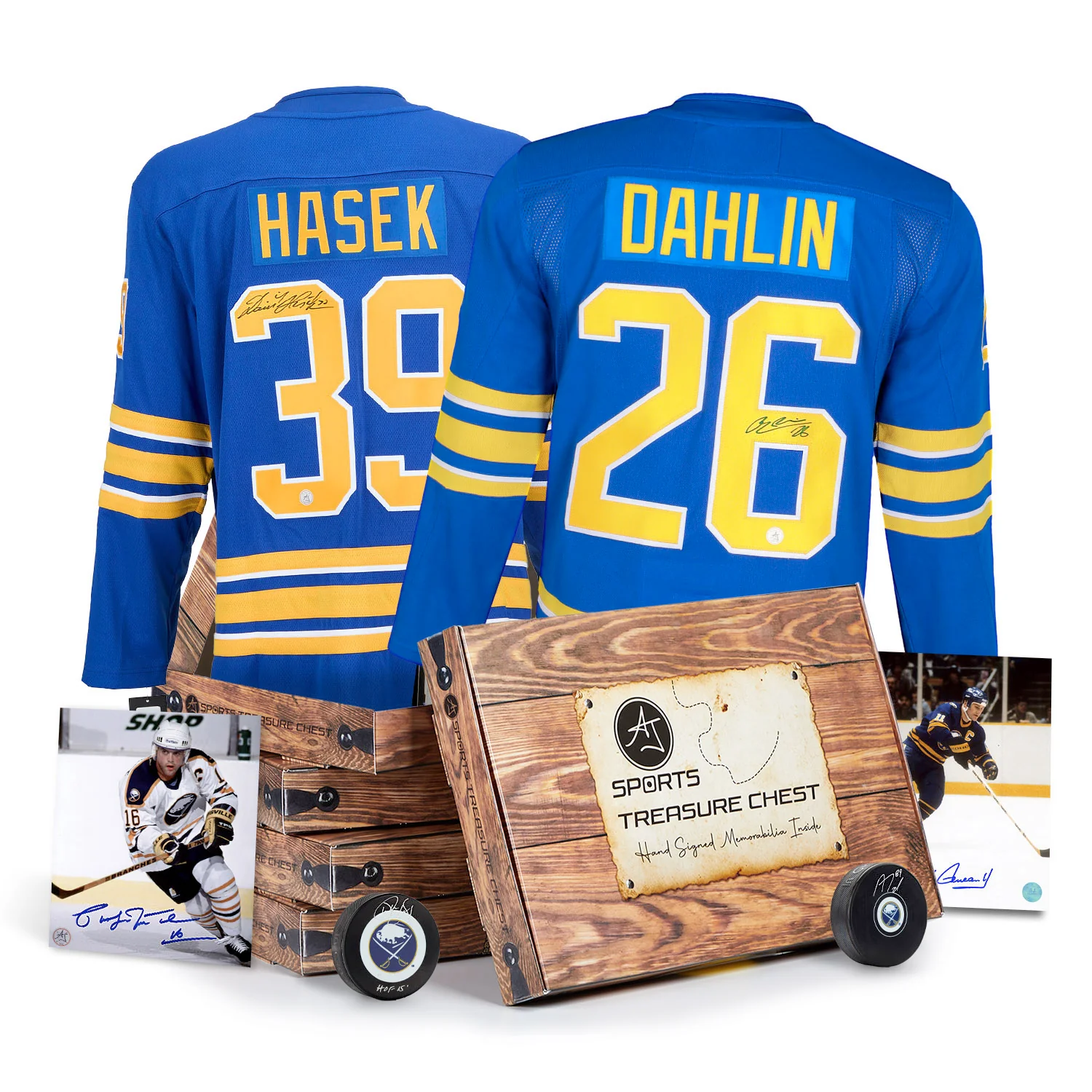 AJ Sports Buffalo Hockey Signature Hat Trick Treasure Chest