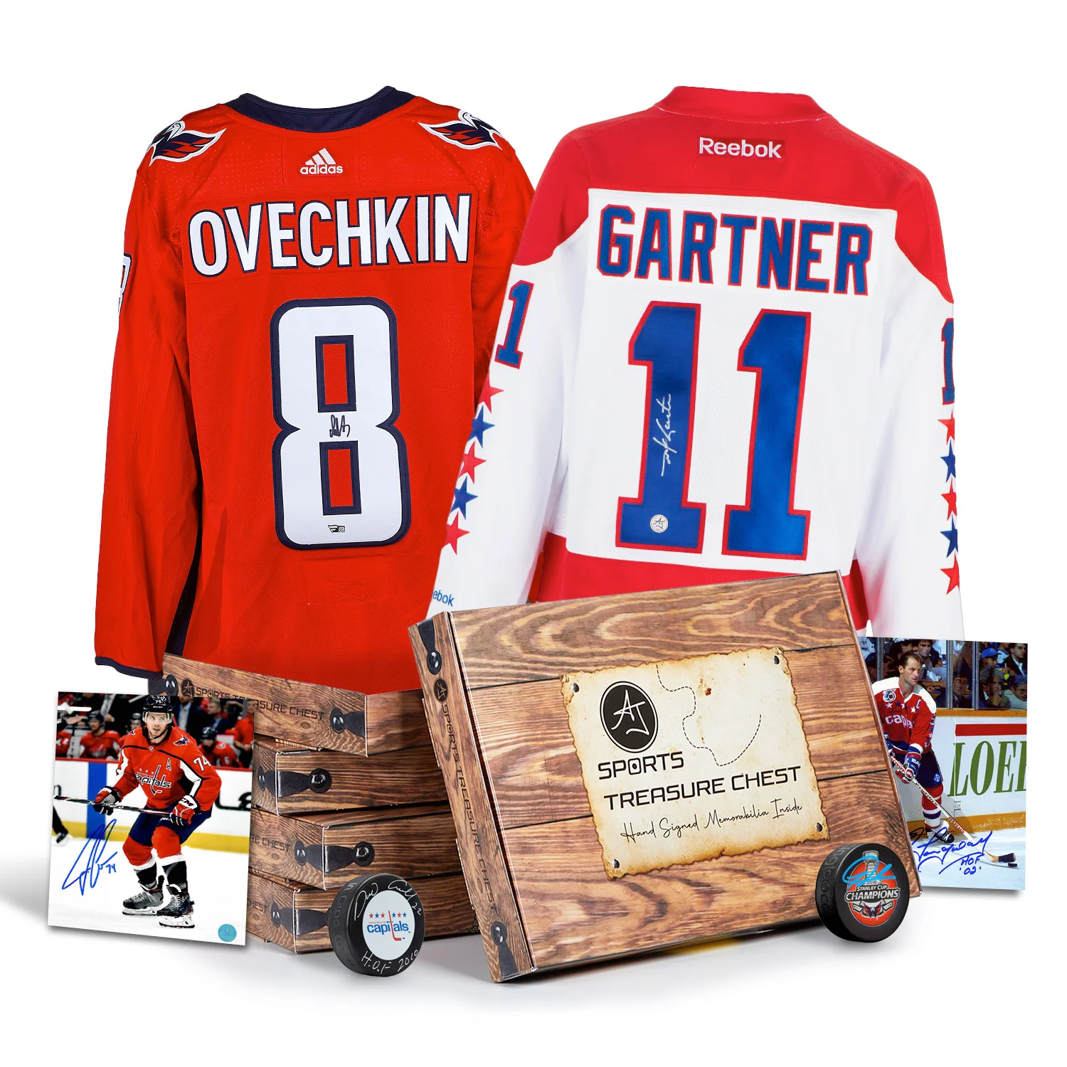 AJ Sports Washington Hockey Signature Hat Trick Treasure Chest
