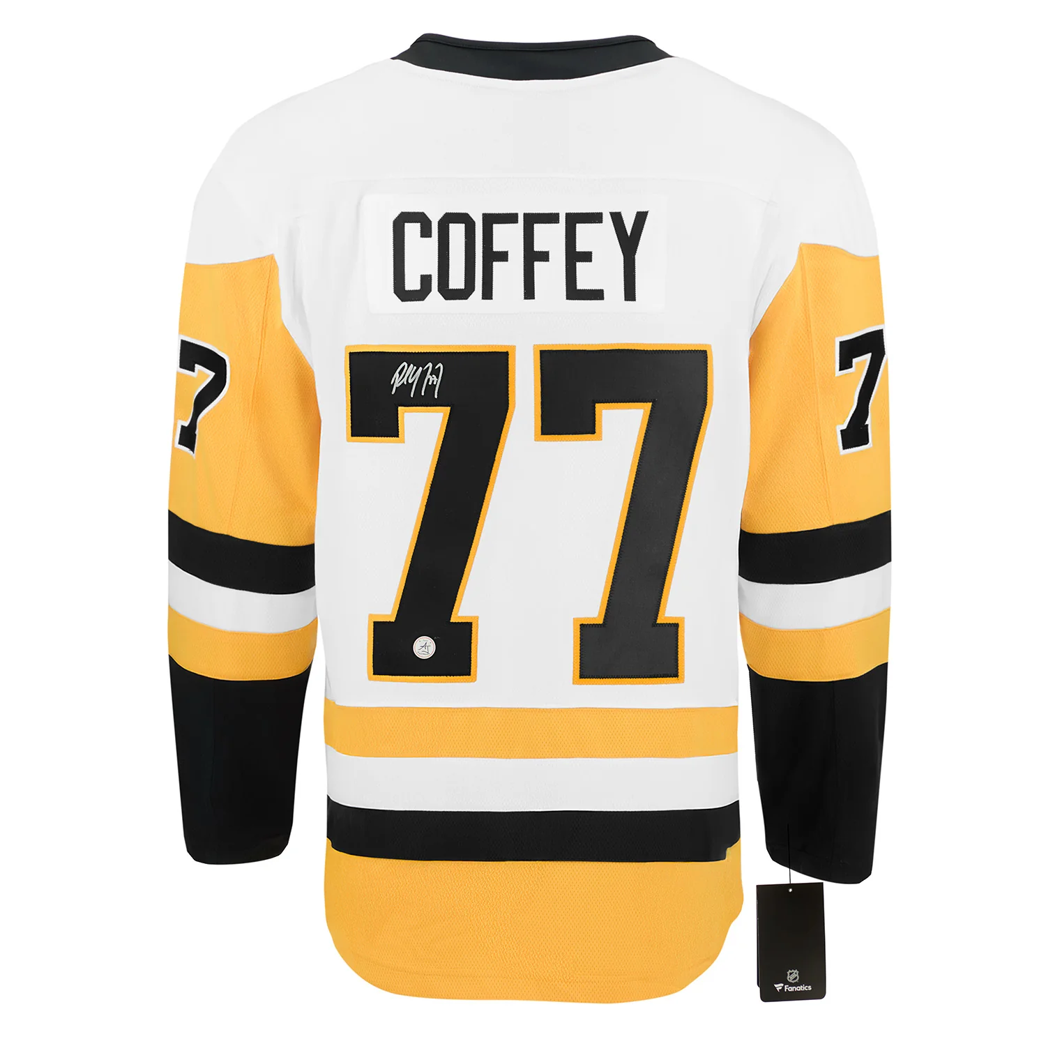 Paul Coffey Signed Pittsburgh Penguins White Fanatics Breakaway Jersey