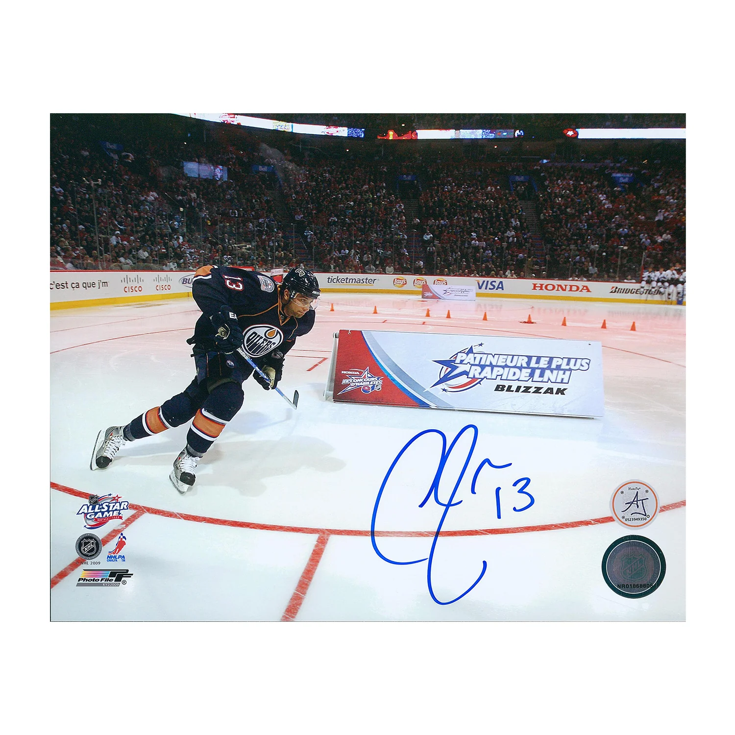 Andrew Cogliano Signed NHL All-Star Skating 8x10 Photo