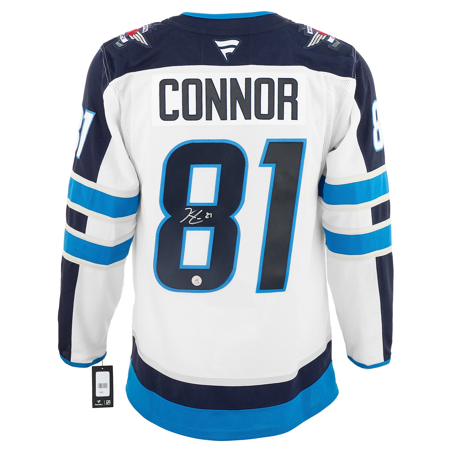 Kyle Connor Signed Winnipeg Jets White Fanatics Premium Jersey