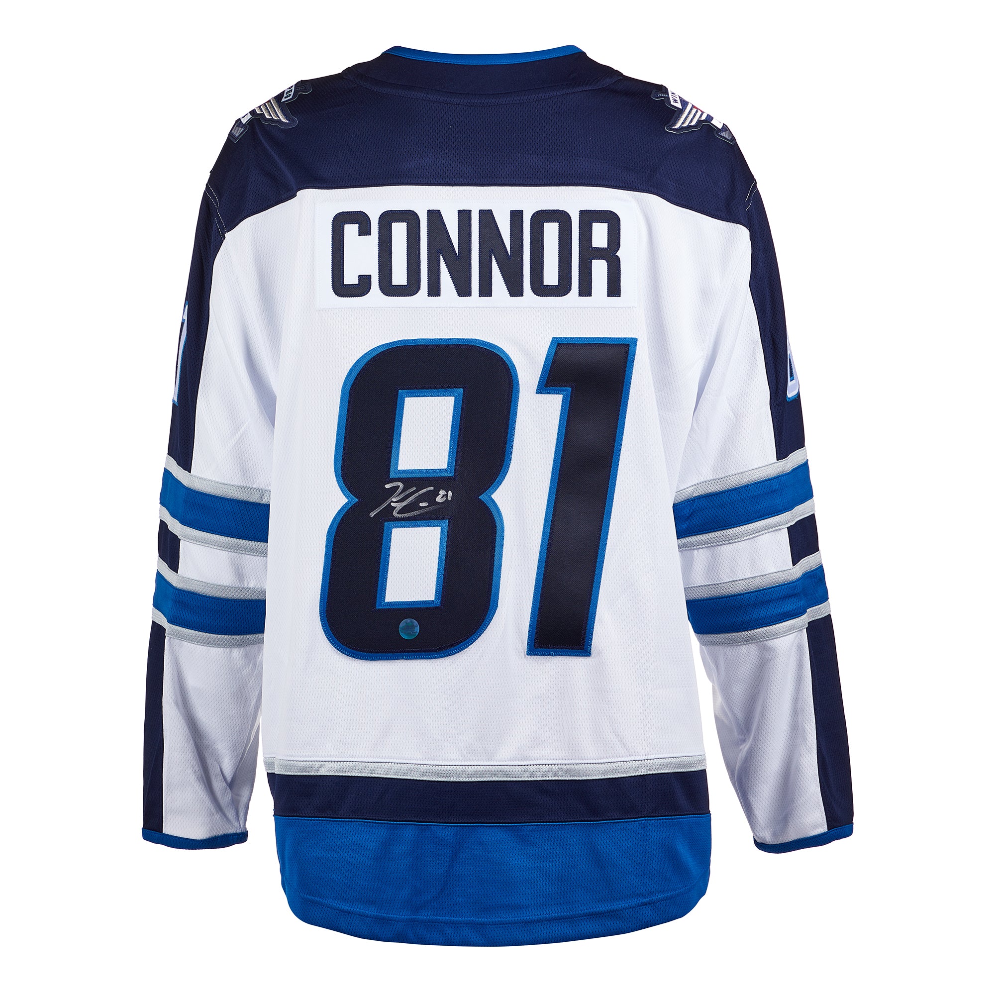 Kyle Connor Signed Winnipeg Jets White Fanatics Breakaway Jersey