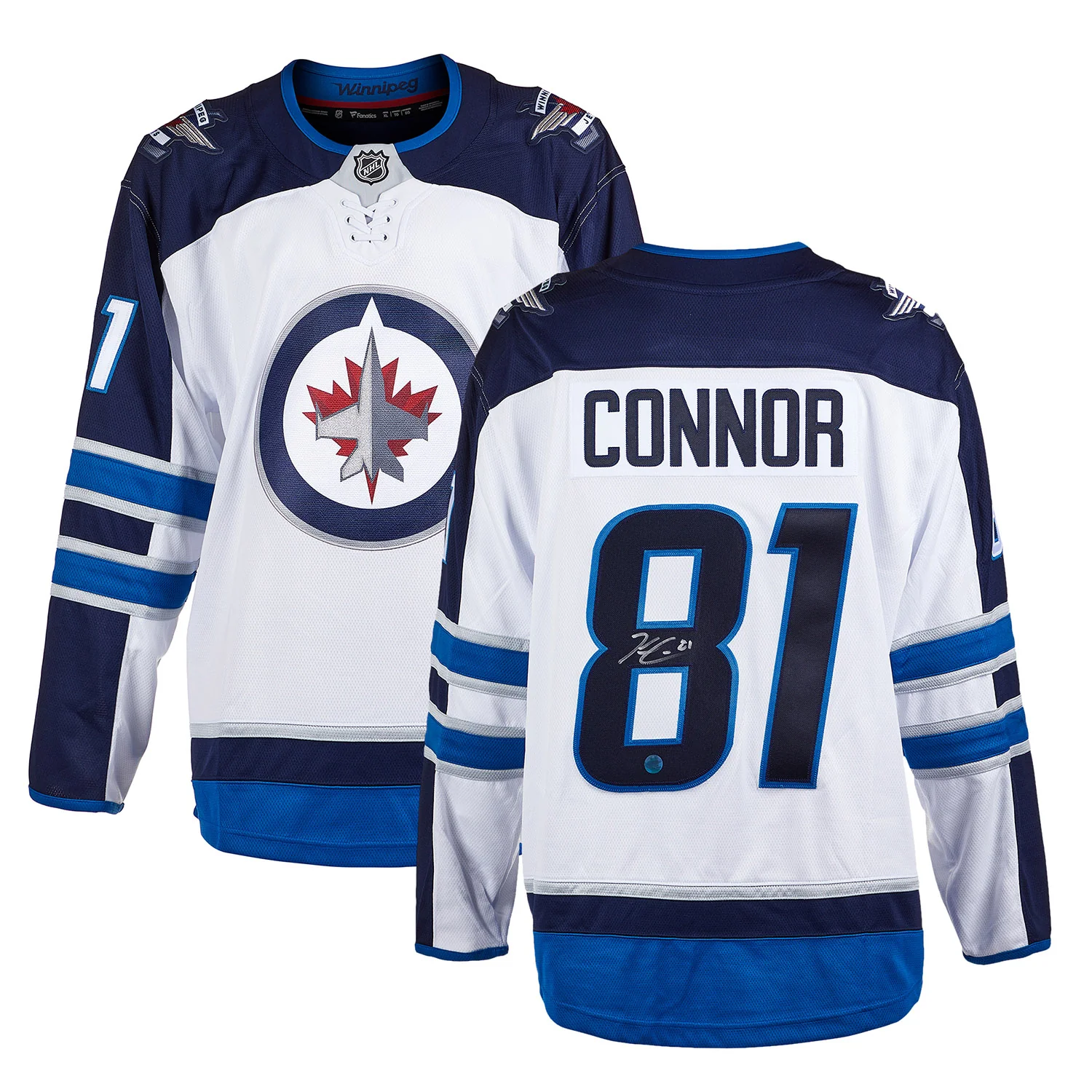 Kyle Connor Signed Winnipeg Jets White Fanatics Breakaway Jersey - Image 3