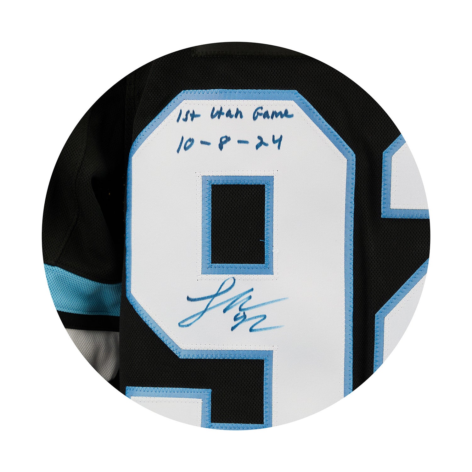 Logan Cooley Signed & Dated Utah Hockey Club Inaugural Game Premium Jersey 24/24 - Image 3