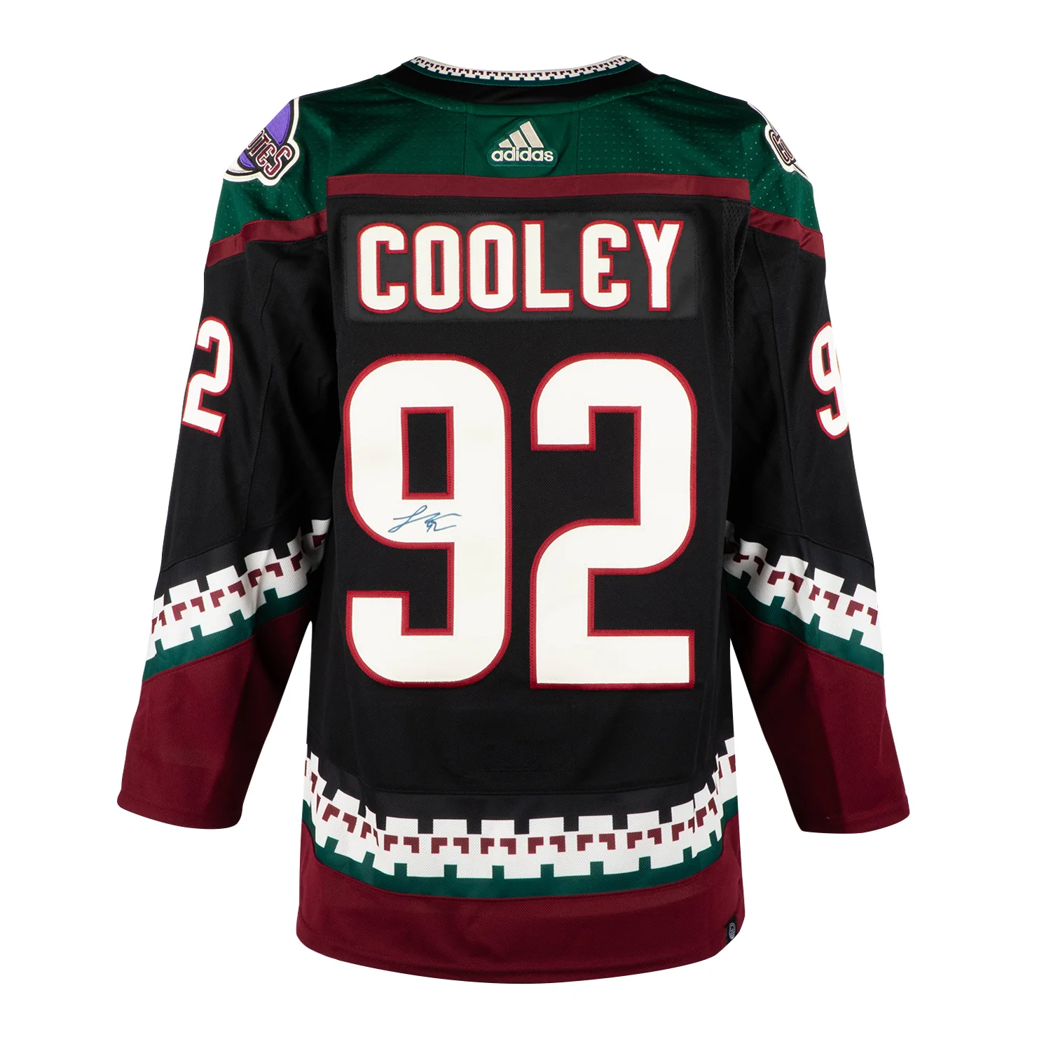 Logan Cooley Autographed Arizona Coyotes Black Kachina adidas Jersey