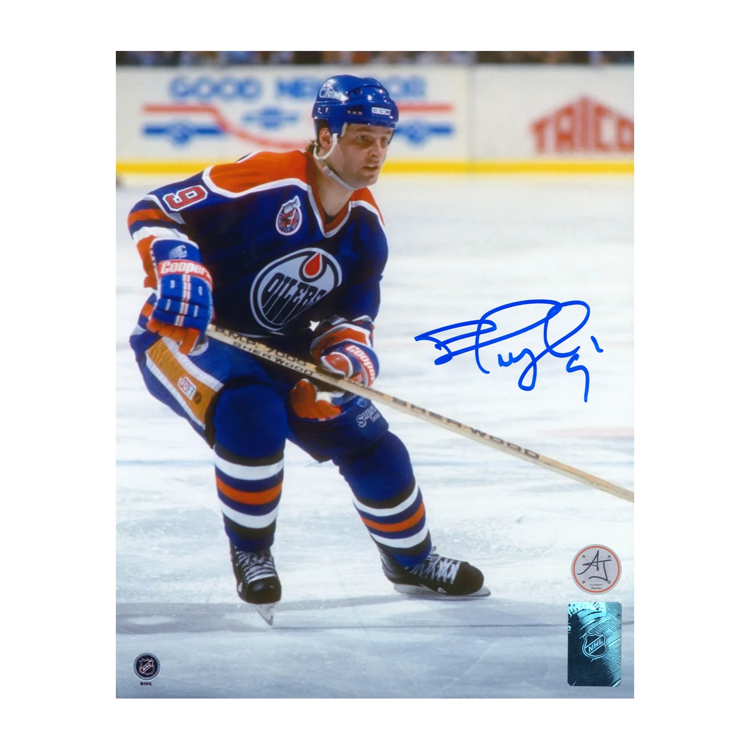 Shayne Corson Signed Edmonton Oilers Hockey 8x10 Photo