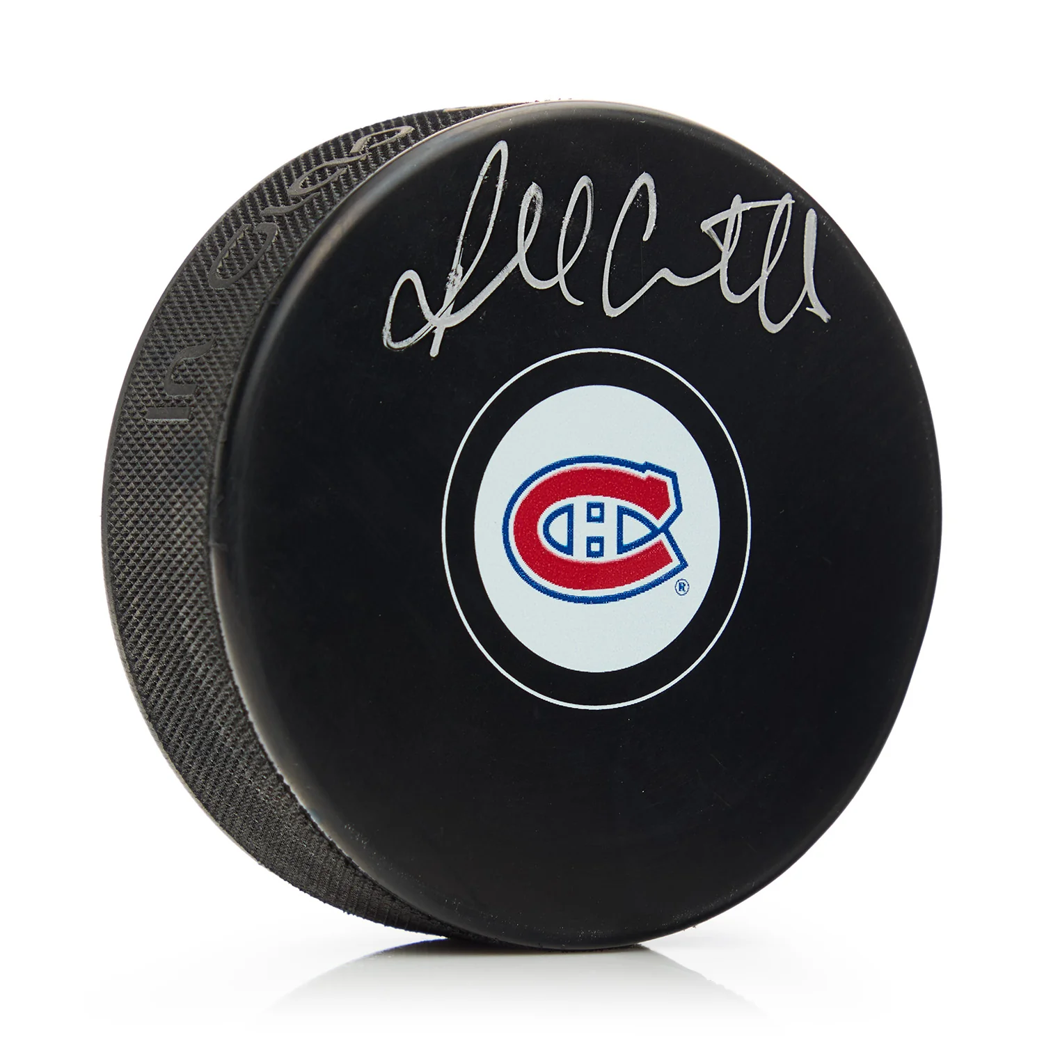 Russ Courtnall Autographed Montreal Canadiens Hockey Puck