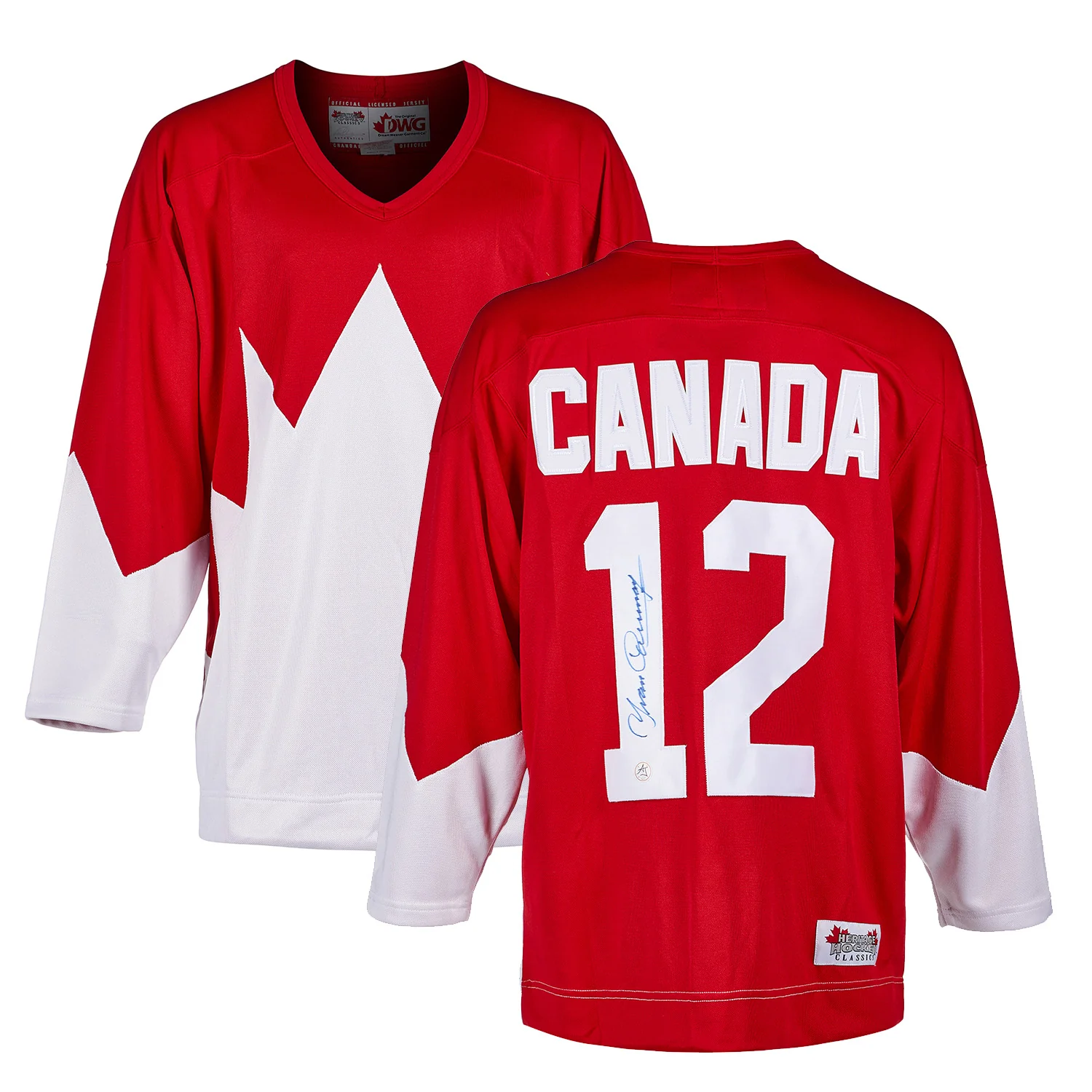 Yvan Cournoyer 1972 Summit Series Signed Team Canada Hockey Jersey - Image 3