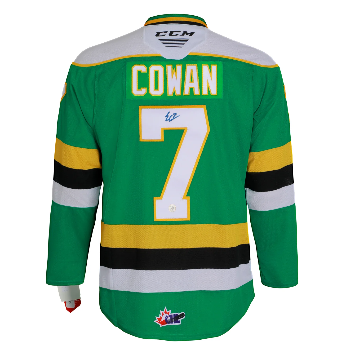 Easton Cowan Autographed London Knights Replica CCM Hockey Jersey