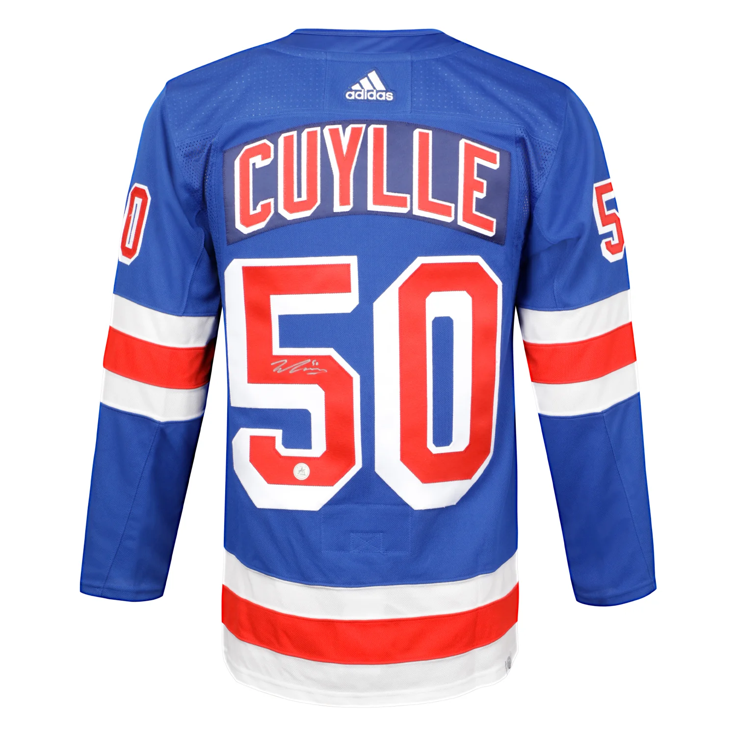 Will Cuylle Autographed New York Rangers Blue adidas Jersey