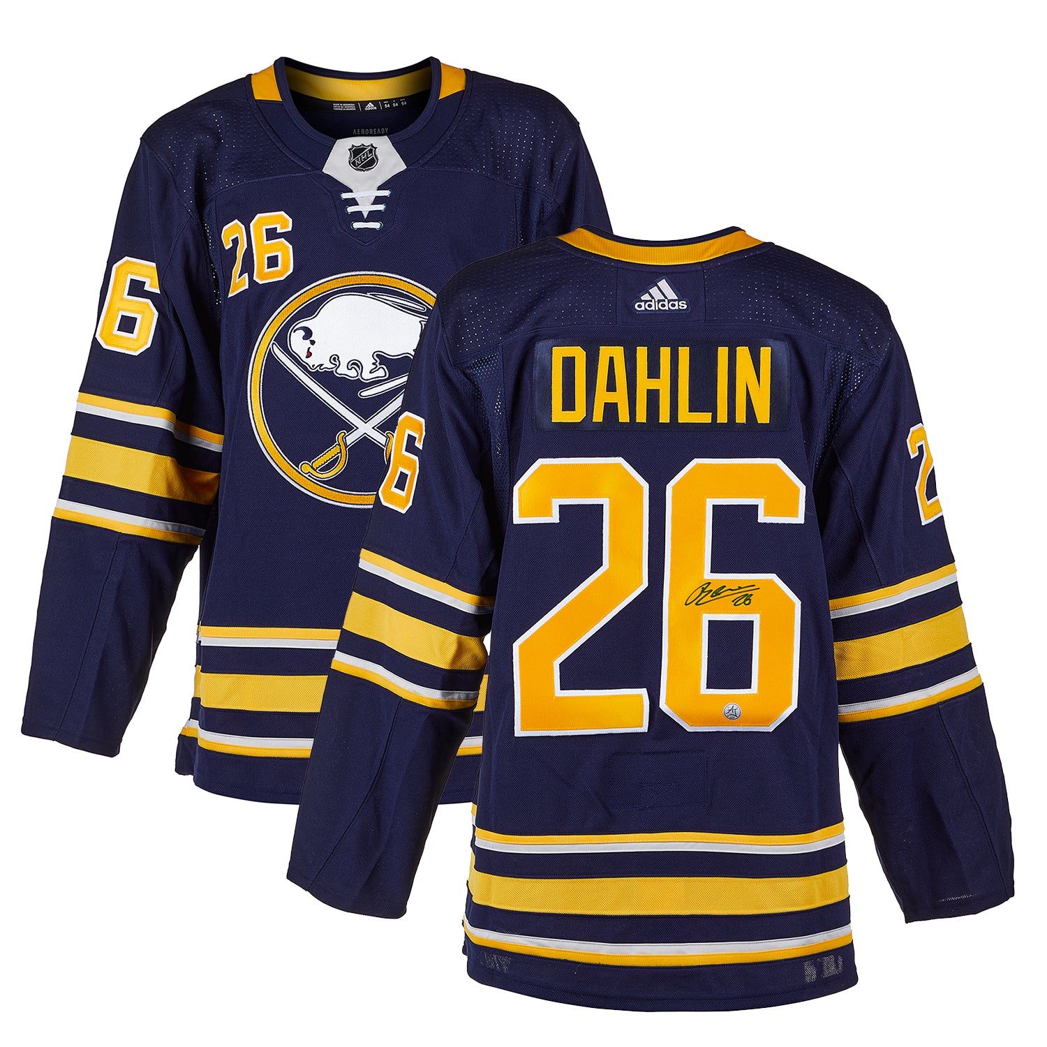 Rasmus Dahlin Signed Buffalo Sabres Rookie adidas Jersey - Image 3