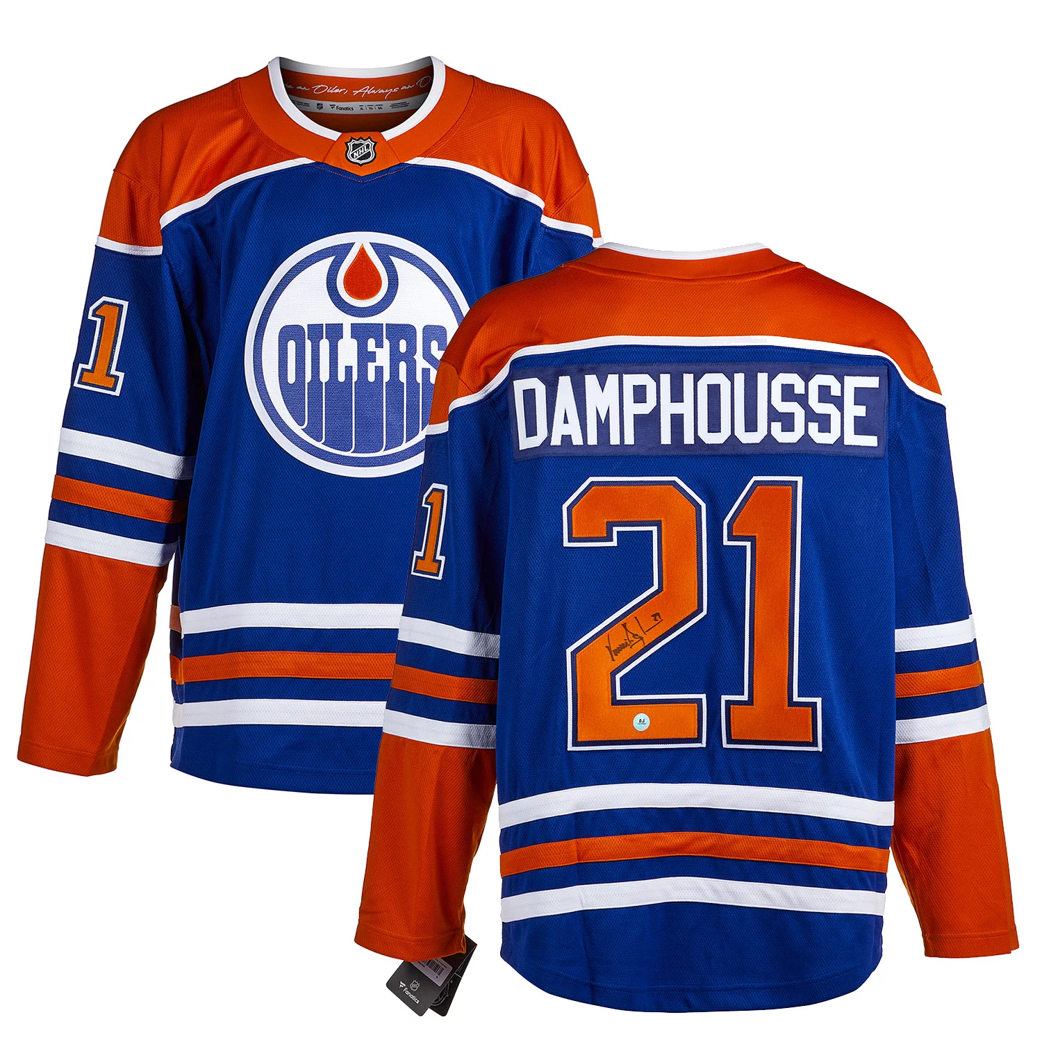 Vincent Damphousse Autographed Edmonton Oilers Fanatics Breakaway Jersey - Image 3