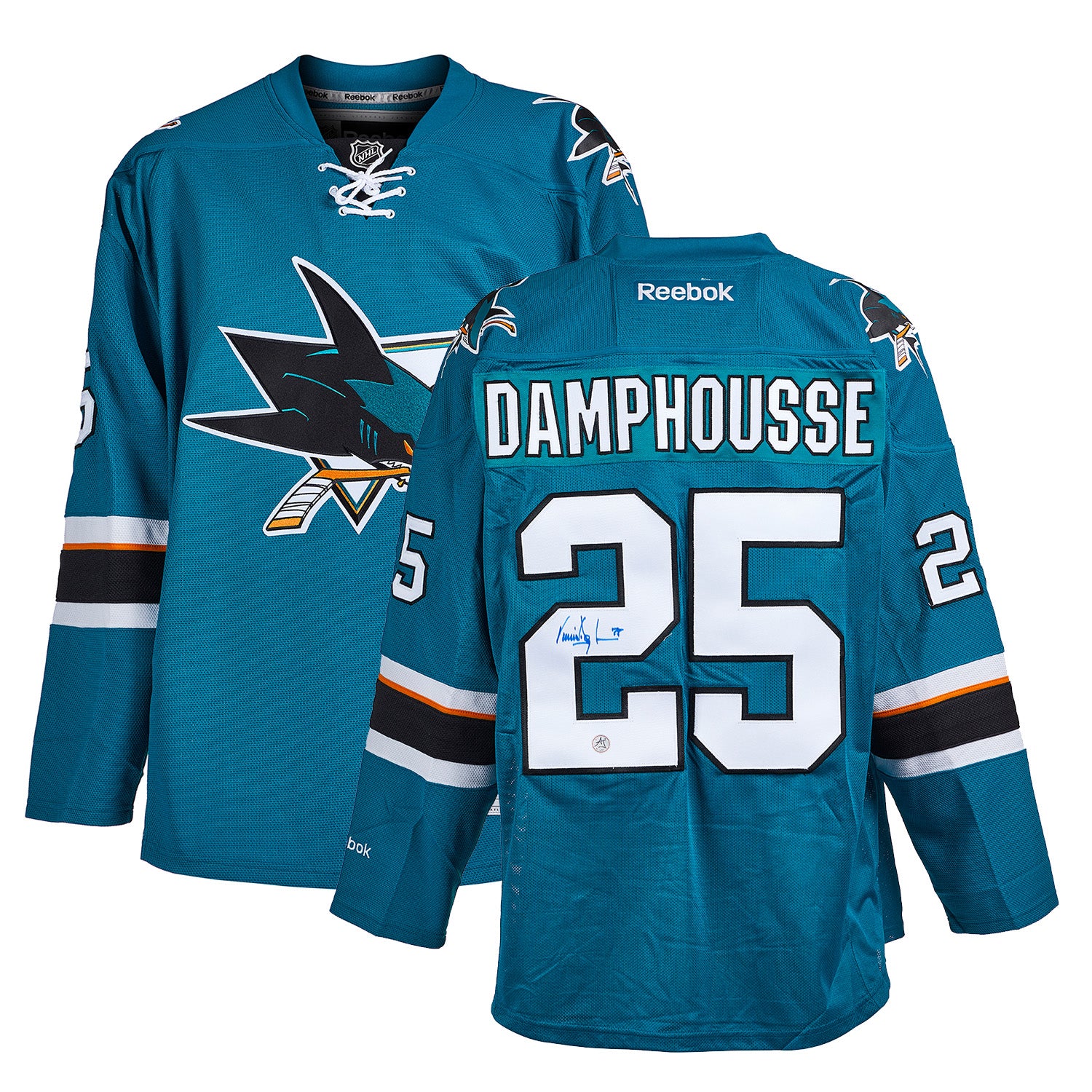 Vincent Damphousse San Jose Sharks Autographed Reebok Jersey - Image 2