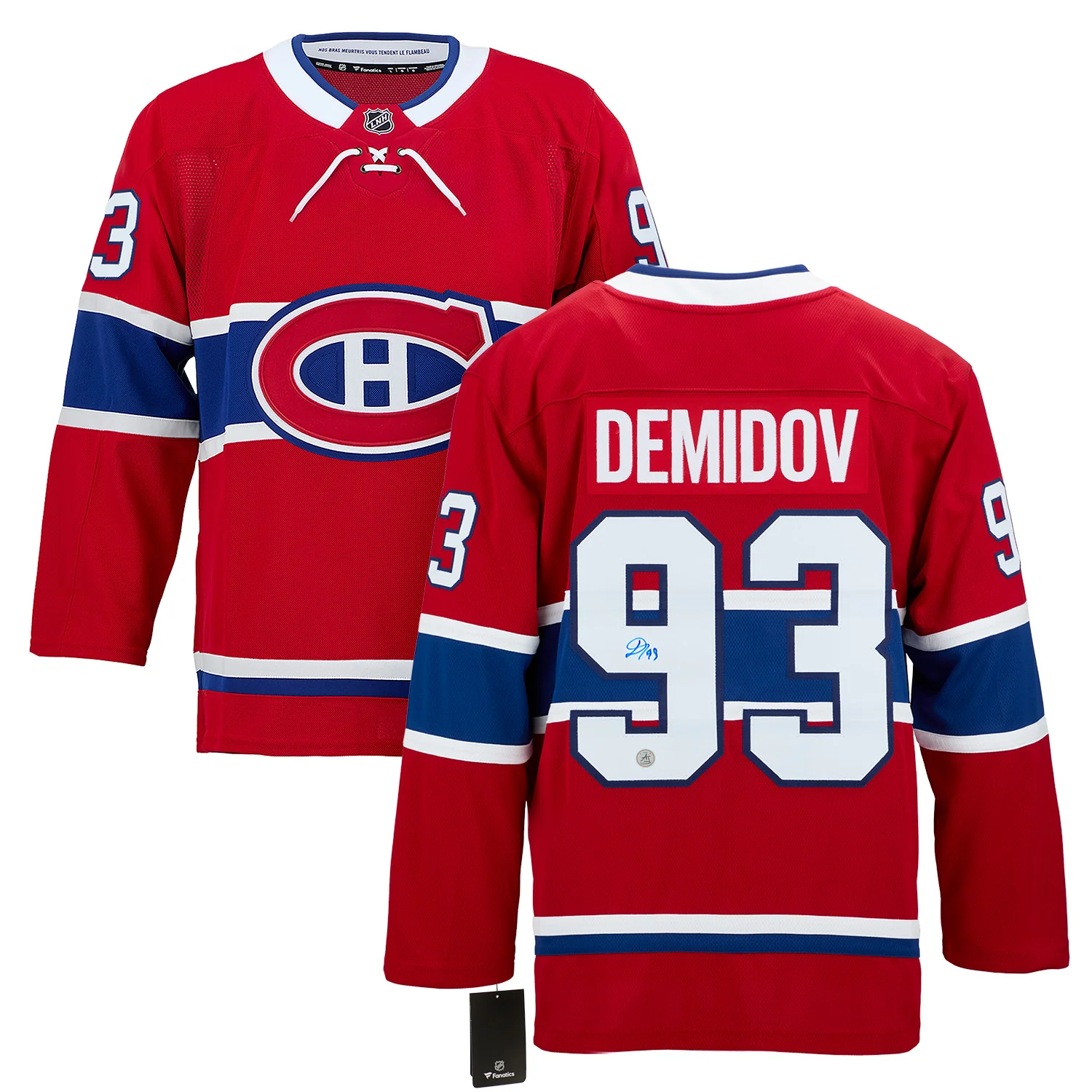 Ivan Demidov Autographed Montreal Canadiens Fanatics Breakaway Jersey - Image 3