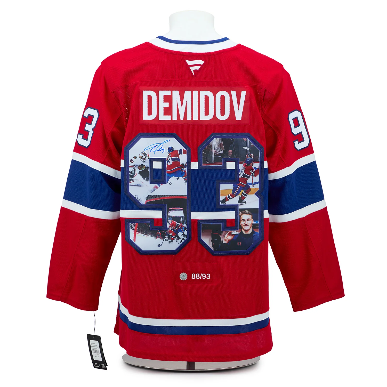Ivan Demidov Autographed Montreal Canadiens First Goal Art Jersey #88/93