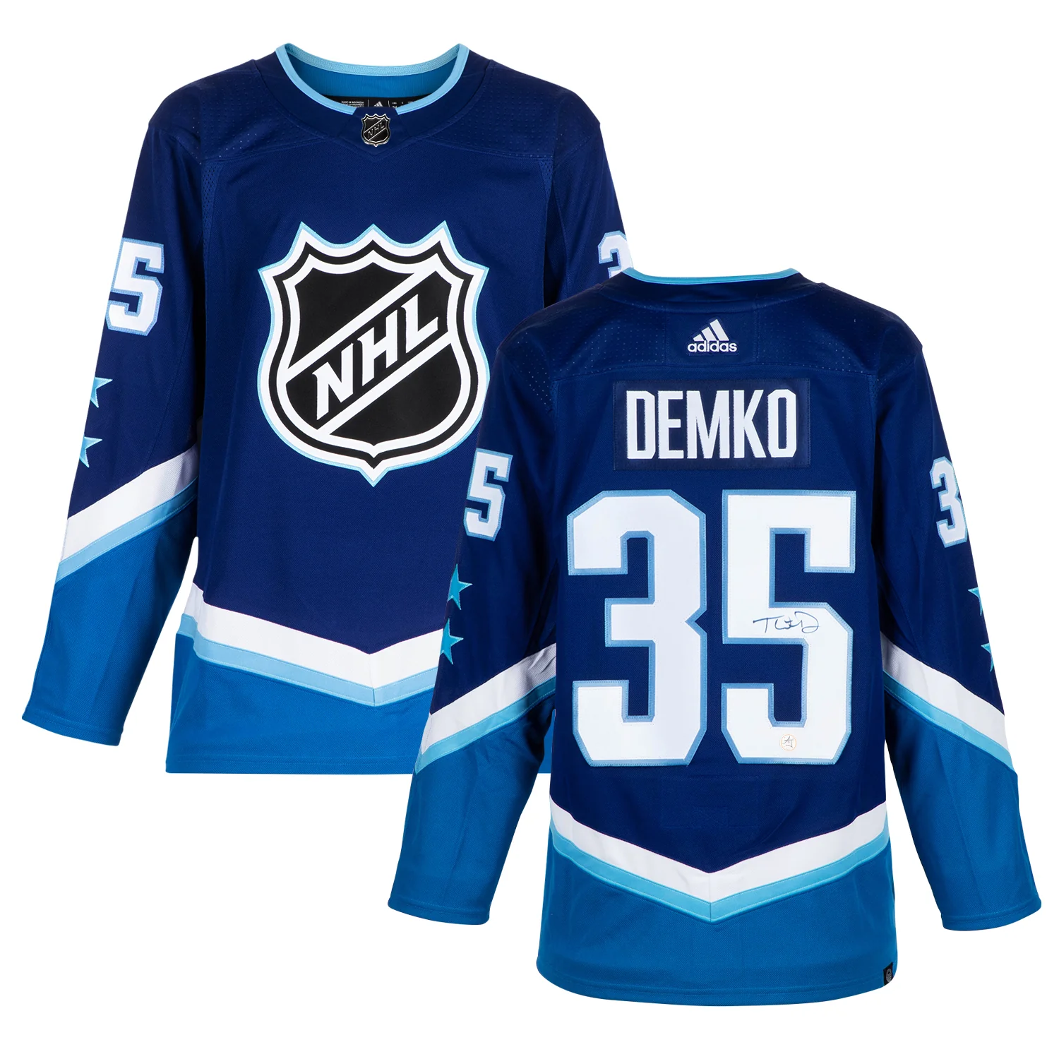 Thatcher Demko Signed 2022 NHL All-Star Game adidas Jersey - Image 3