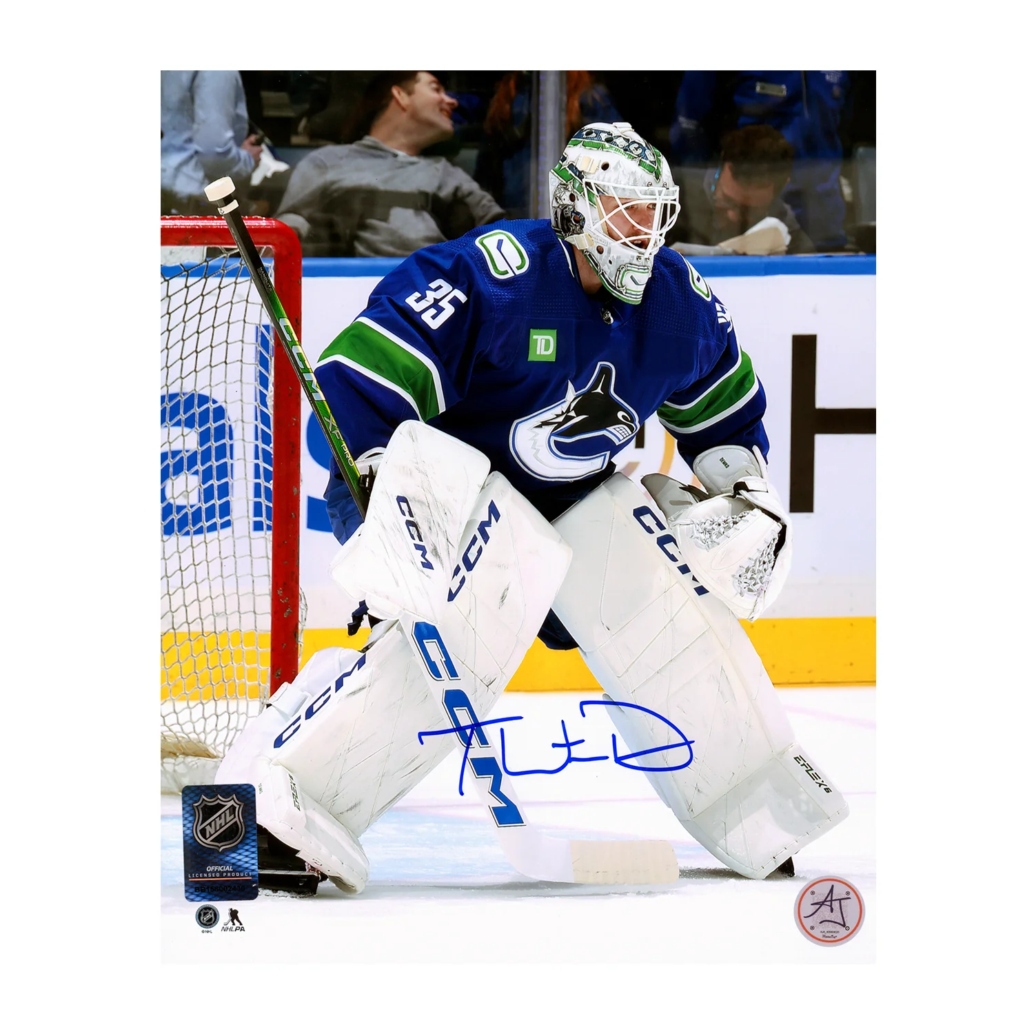 Thatcher Demko Autographed Vancouver Canucks Goalie 8x10 Photo