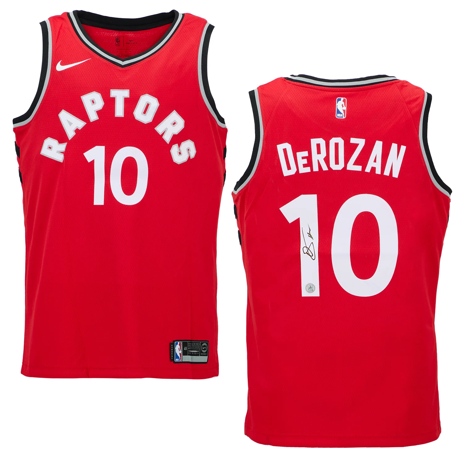 DeMar DeRozan Toronto Raptors Autographed Nike Swingman Jersey - Image 3
