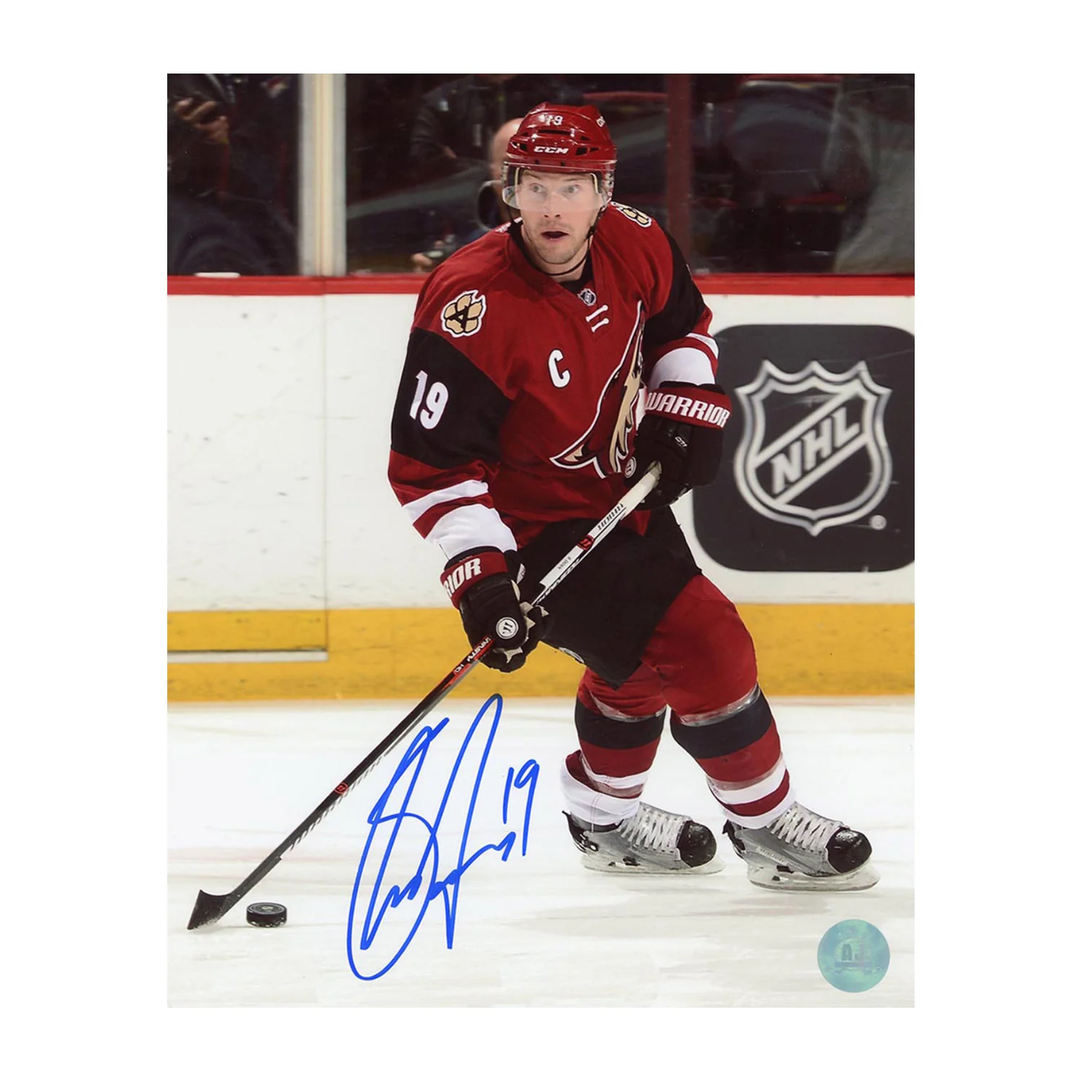 Shane Doan Autographed Arizona Coyotes Hockey 8x10 Photo