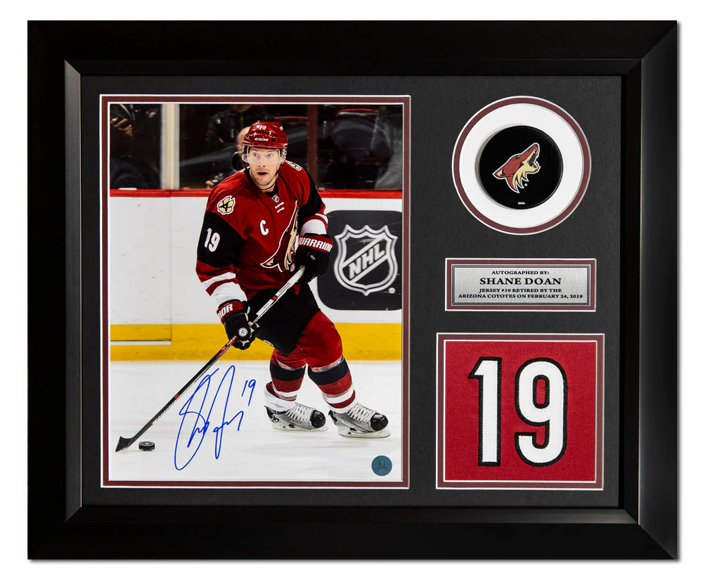 Shane Doan Signed Arizona Coyotes Game Day Number 20x24 Frame