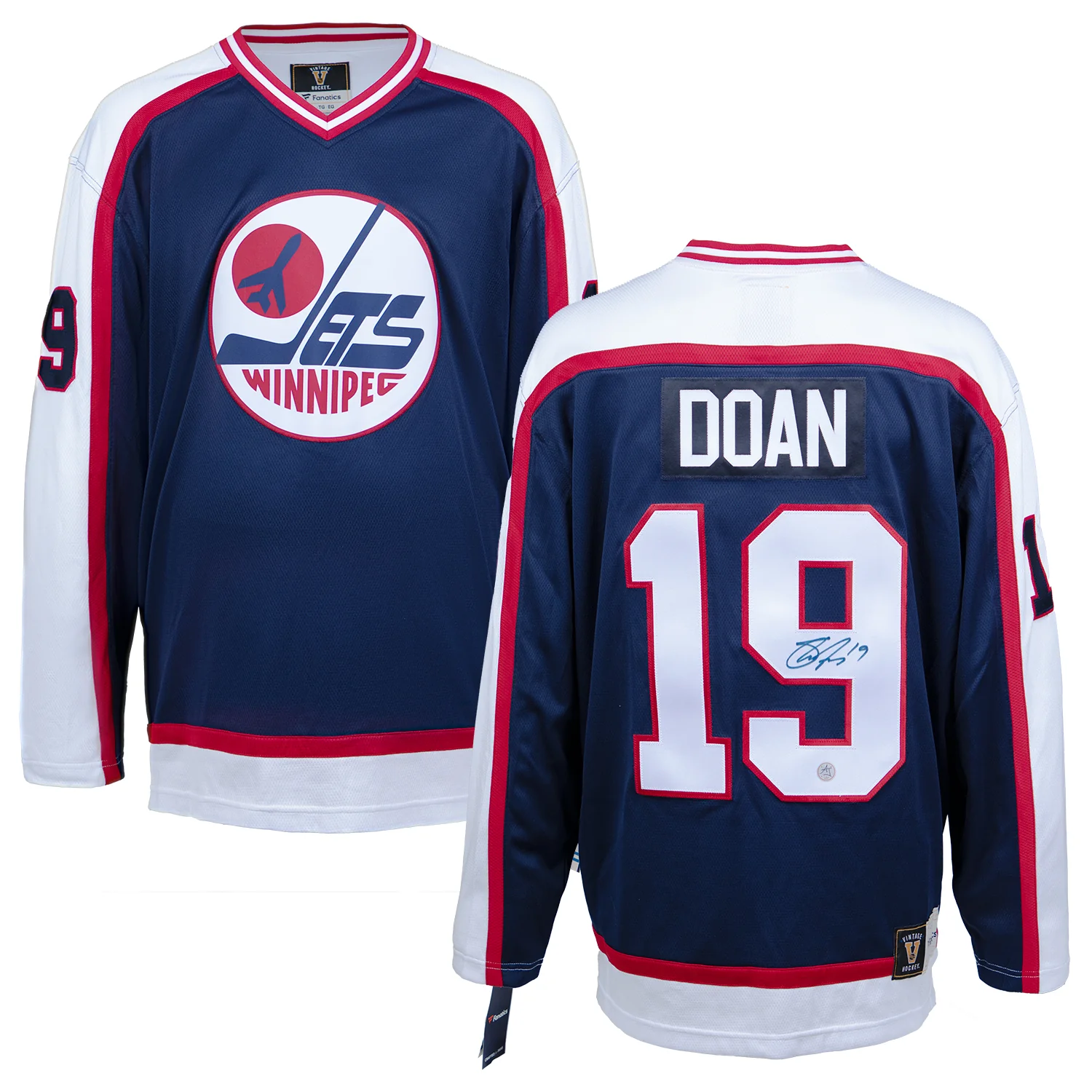 Shane Doan Autographed Winnipeg Jets Throwback Breakaway Jersey - Image 3