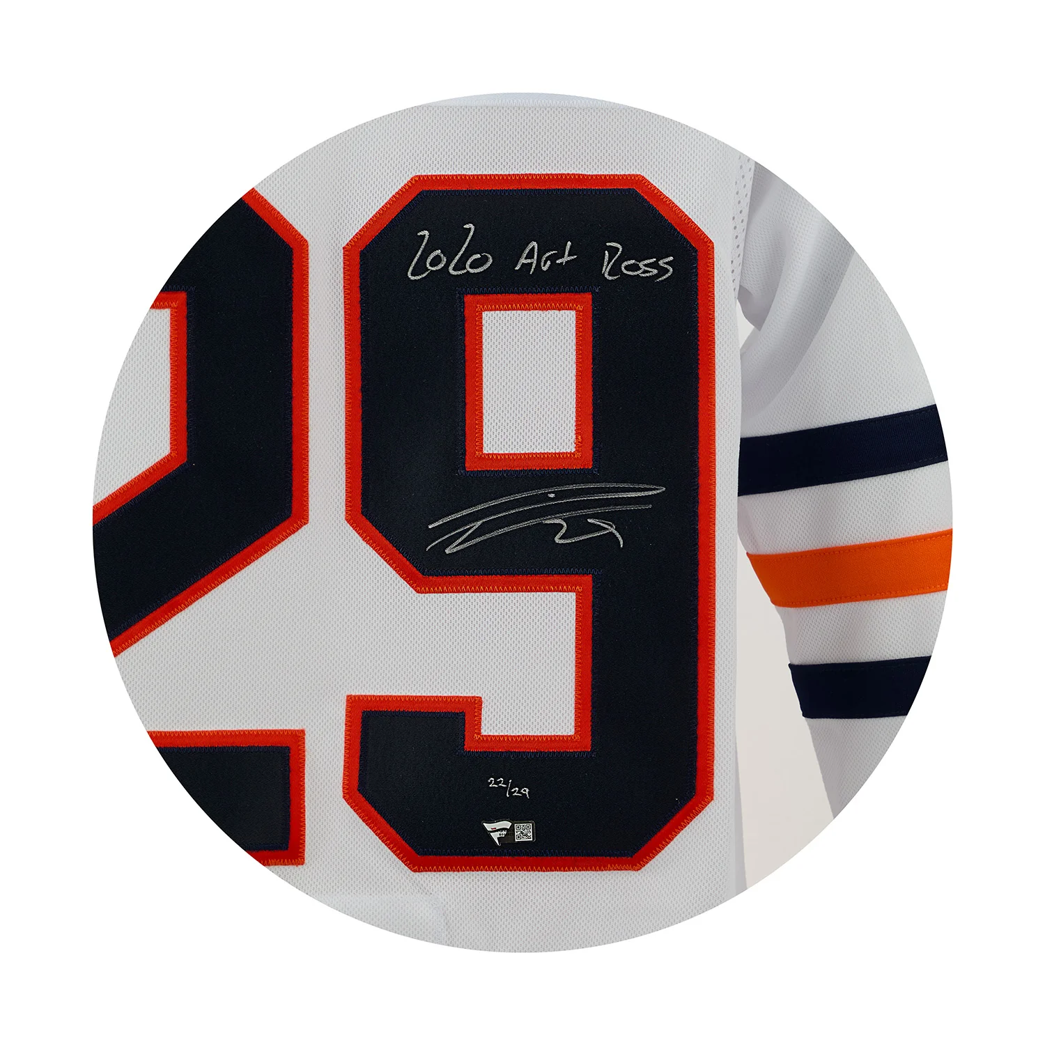Leon Draisaitl Edmonton Oilers Signed 2020 Art Ross White adidas Jersey #22/29 - Image 3