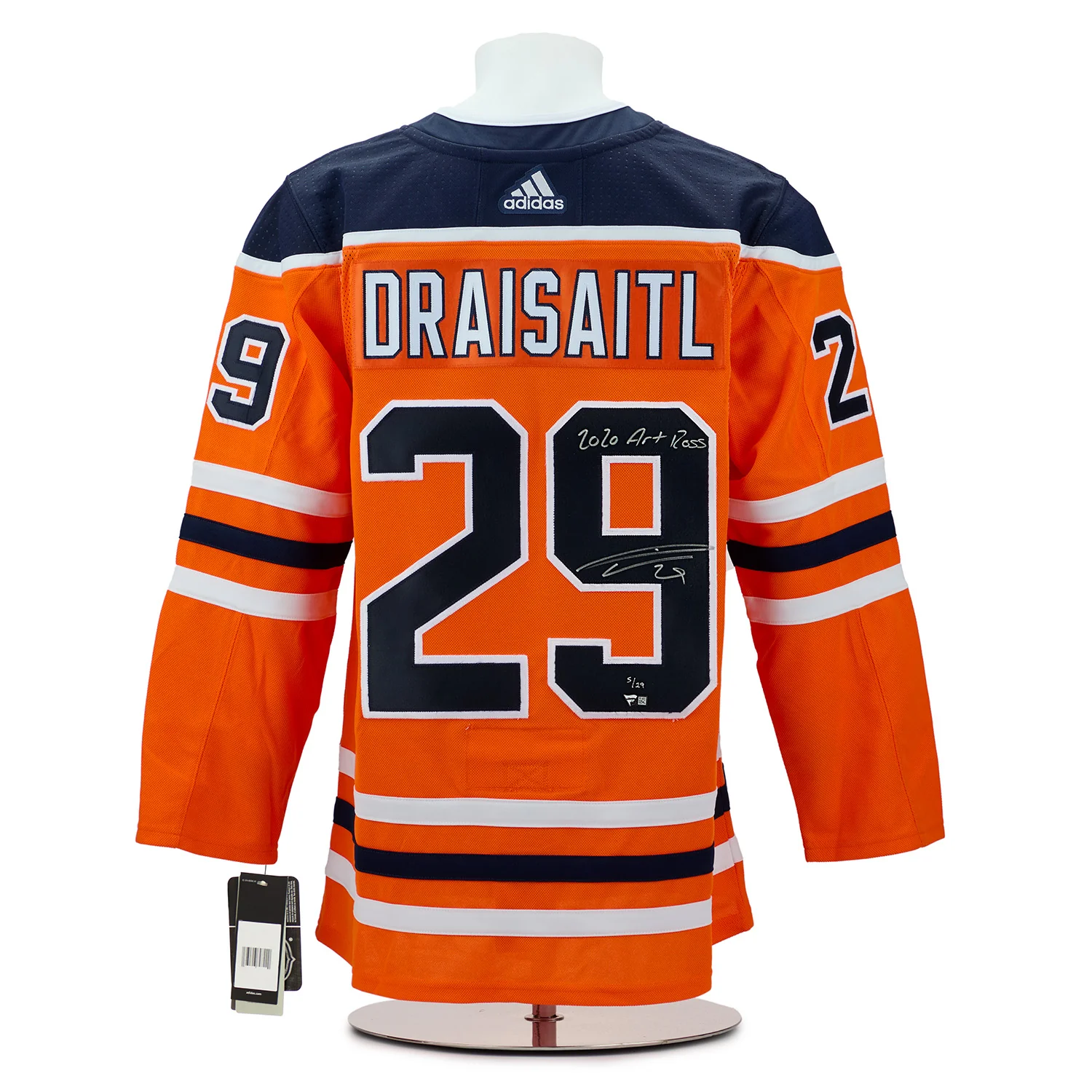 Leon Draisaitl Signed & Inscribed Edmonton Oilers Art Ross adidas Jersey #5/29