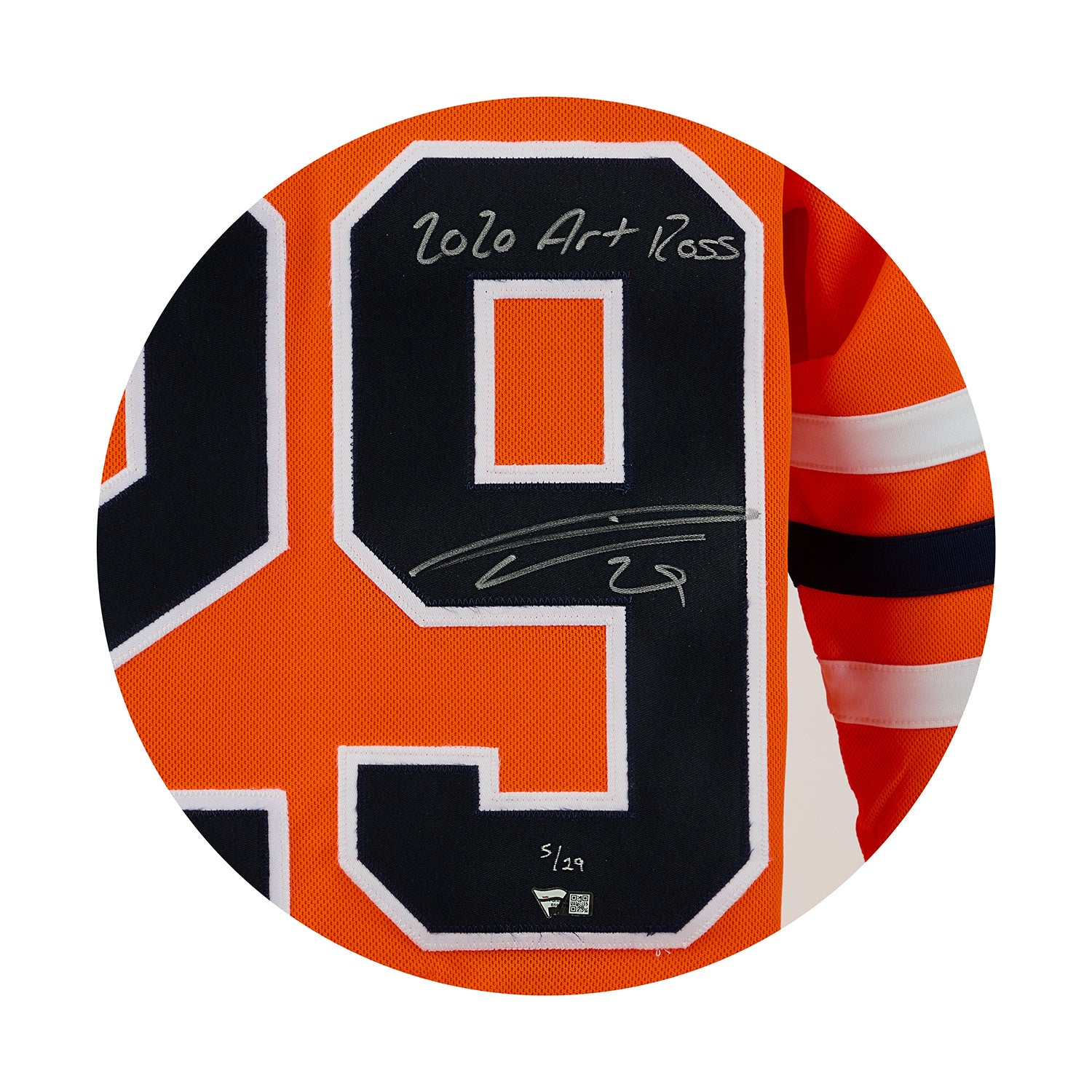 Leon Draisaitl Signed & Inscribed Edmonton Oilers Art Ross adidas Jersey #5/29 - Image 3