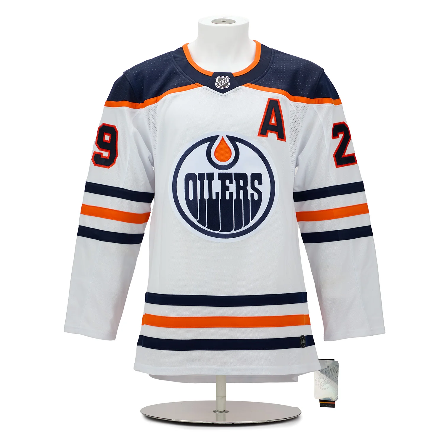 Leon Draisaitl Edmonton Oilers Signed 2020 Hart White adidas Jersey #3/29 - Image 2