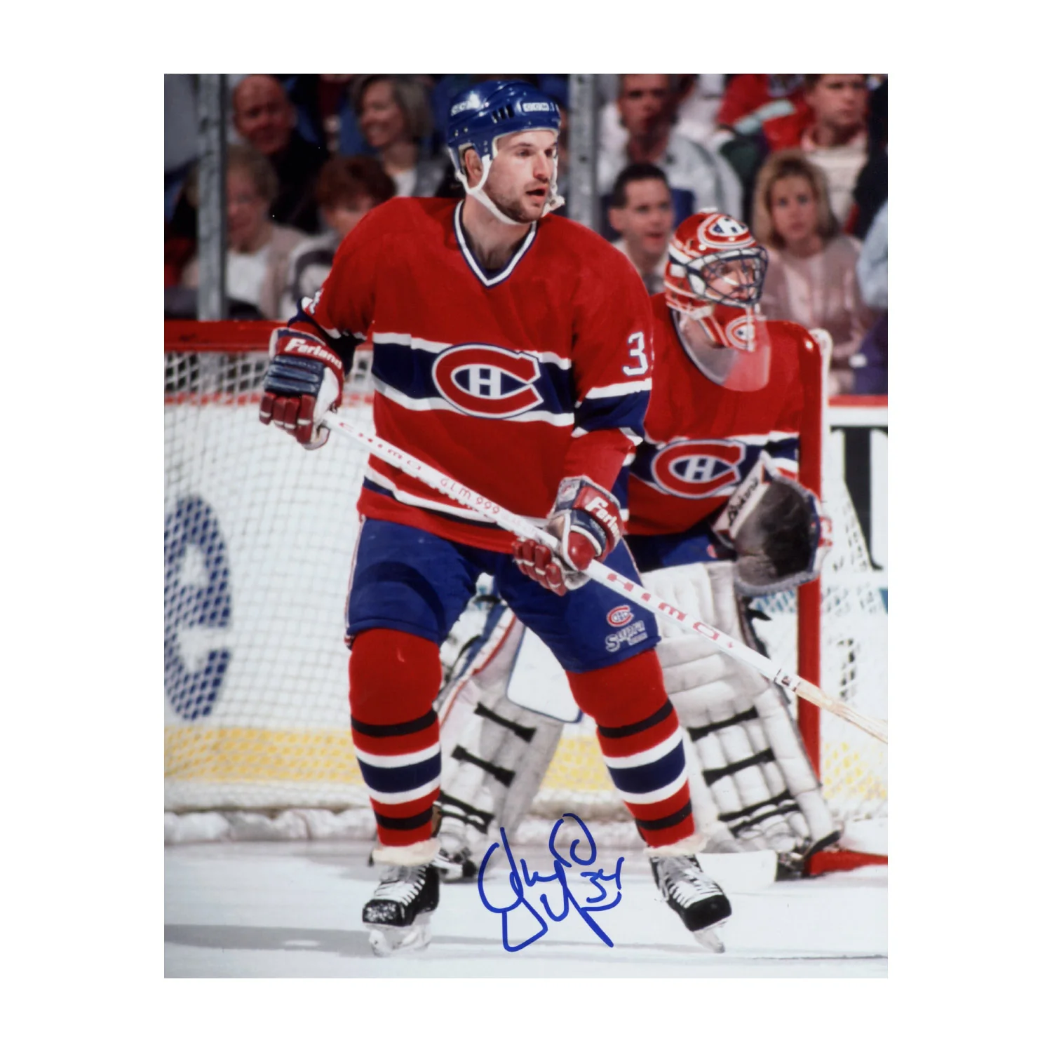 Donald Dufresne Autographed Montreal Canadiens Hockey 8x10 Photo
