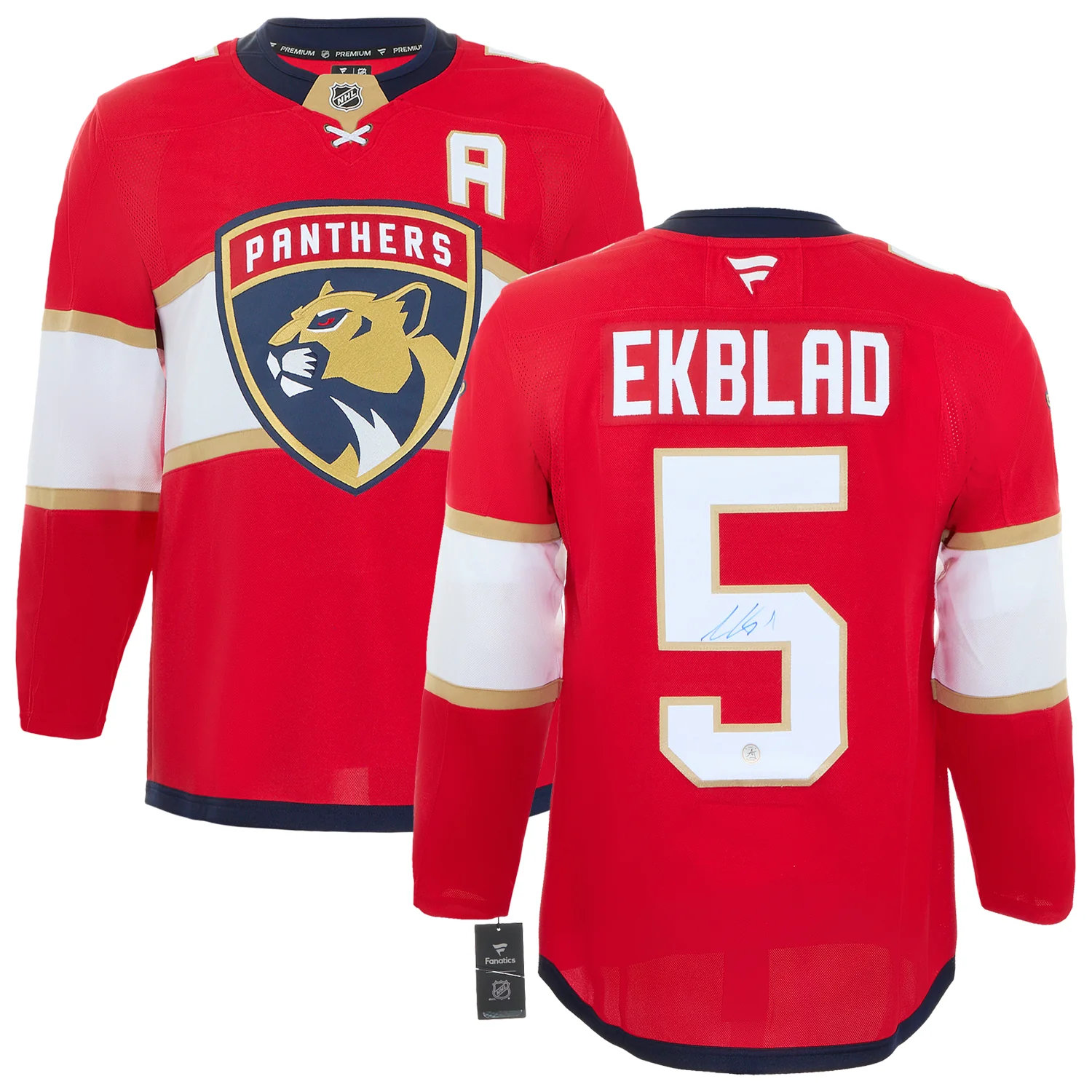 Aaron Ekblad Autographed Florida Panthers Fanatics Premium Jersey - Image 3