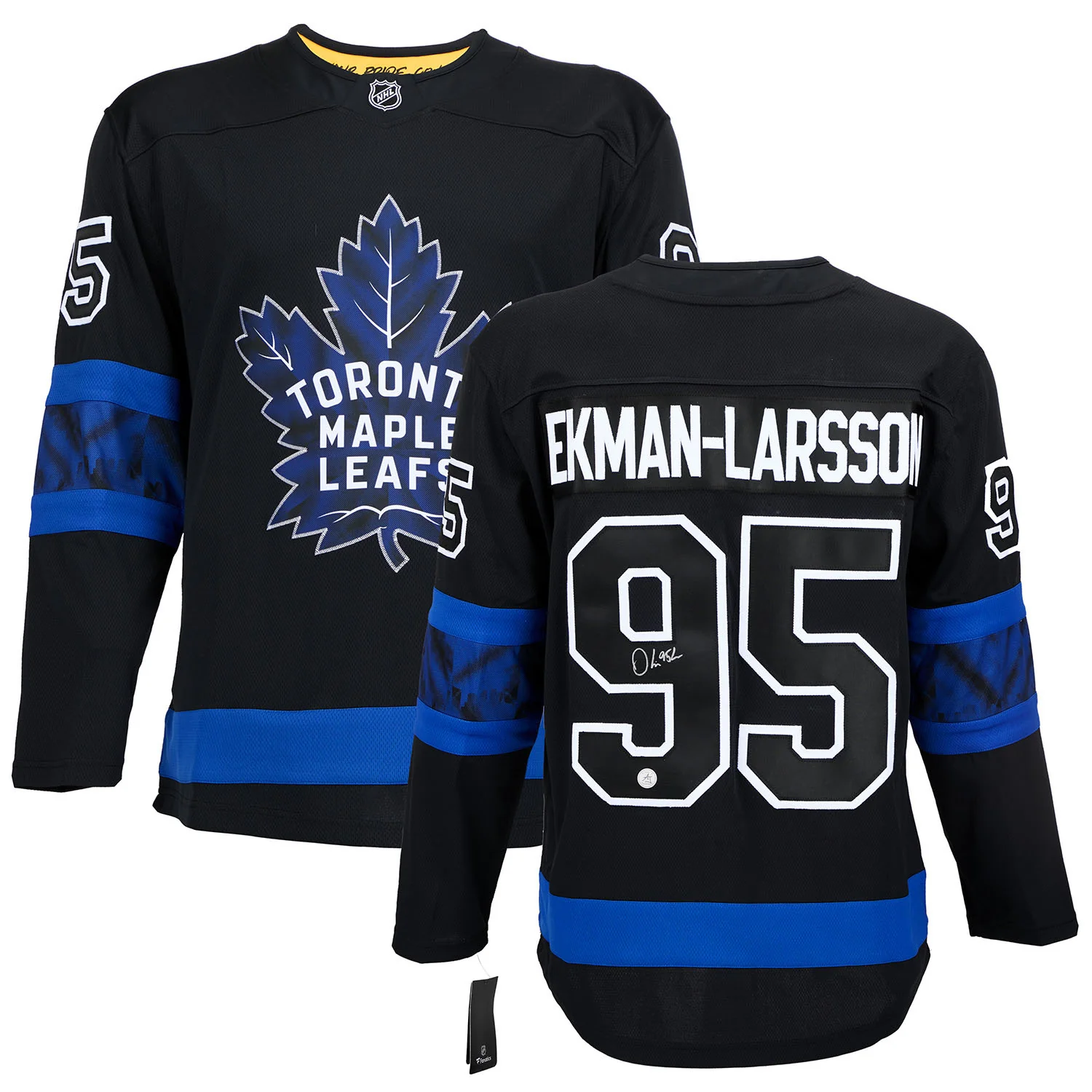 Oliver Ekman-Larsson Signed Maple Leafs Drew House Fanatics Breakaway Jersey - Image 3