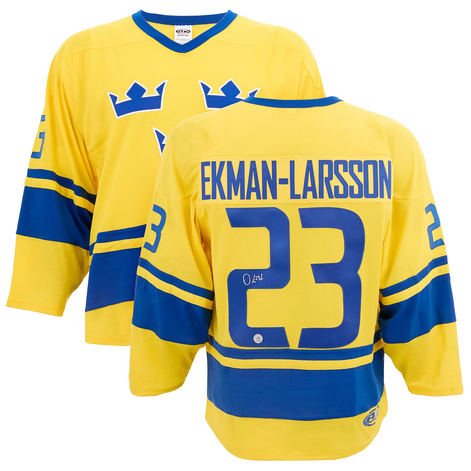Oliver Ekman-Larsson Team Sweden Autographed Hockey Jersey - Image 3