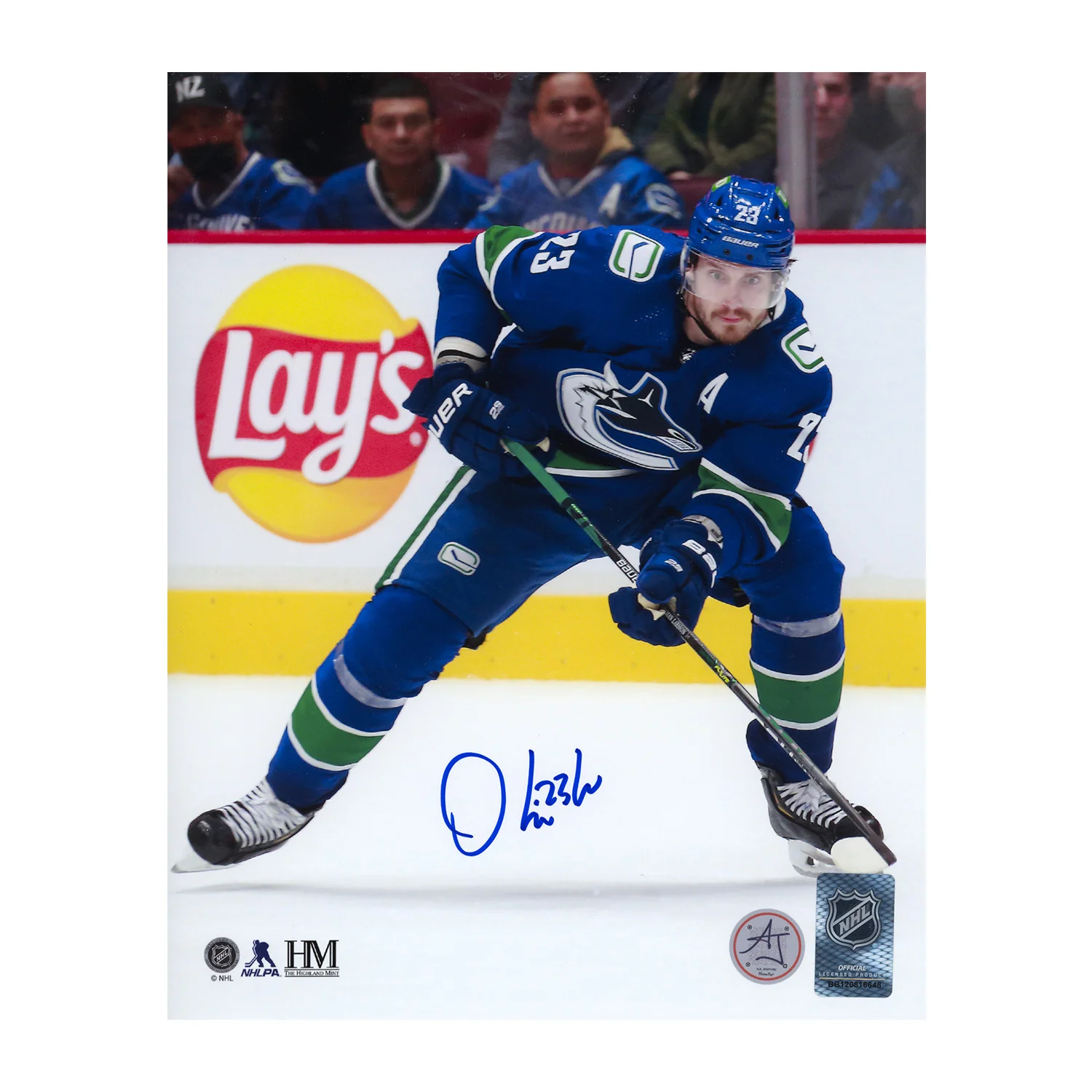 Oliver Ekman-Larsson Signed Vancouver Canucks Game Action 8x10 Photo
