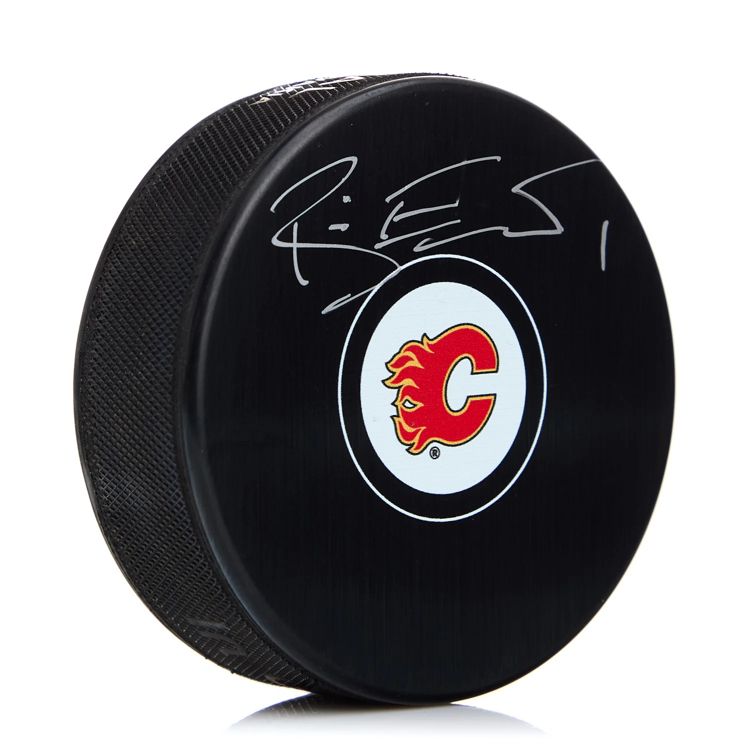 Brian Elliott Calgary Flames Autographed Hockey Puck