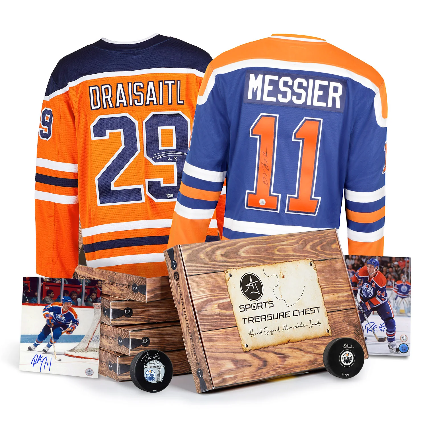 AJ Sports Edmonton Hockey Hat Trick Signature Treasure Chest