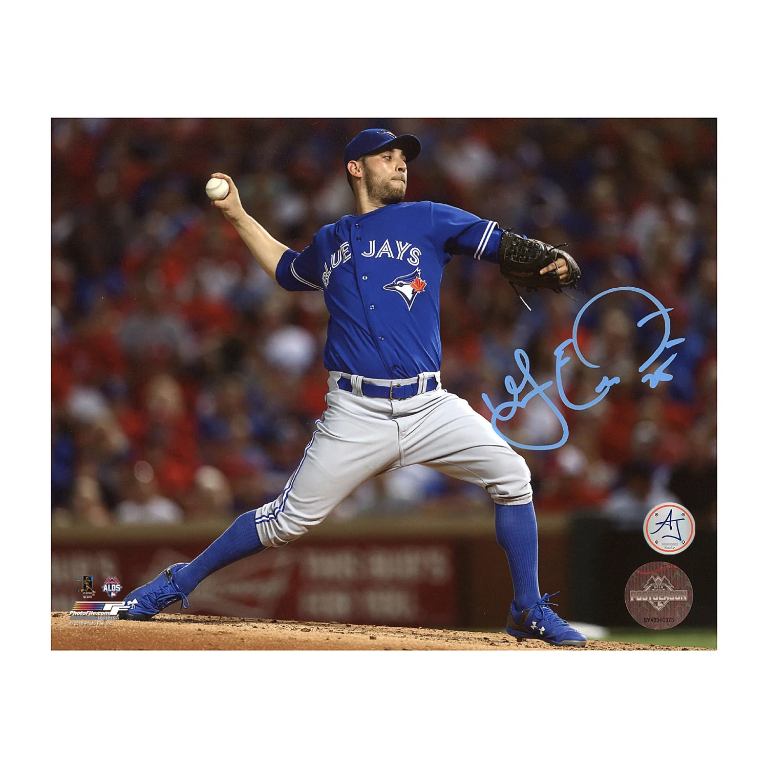 Marco Estrada Autographed Toronto Blue Jays Pitching 8x10 Photo