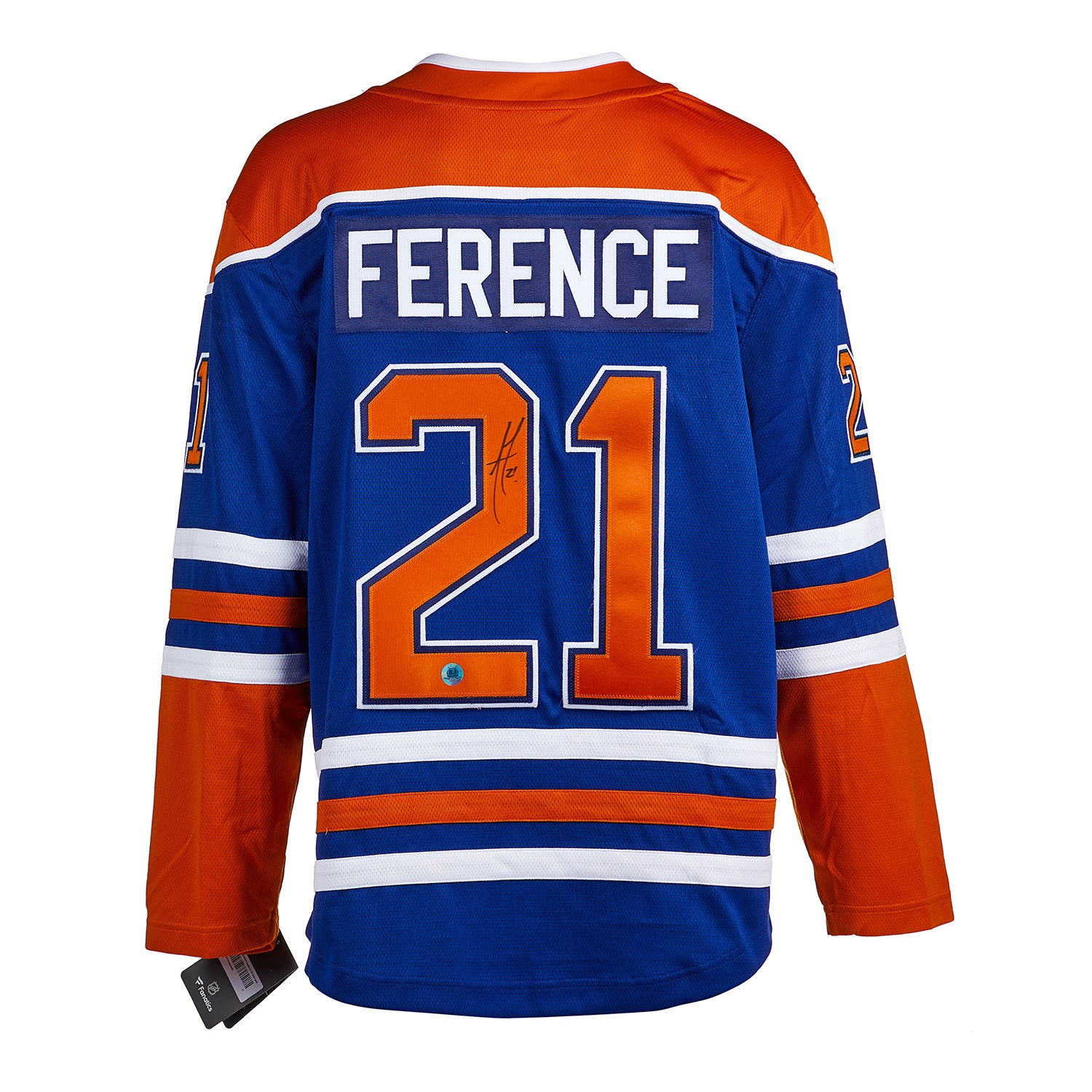 Andrew Ference Autographed Edmonton Oilers Fanatics Breakaway Jersey
