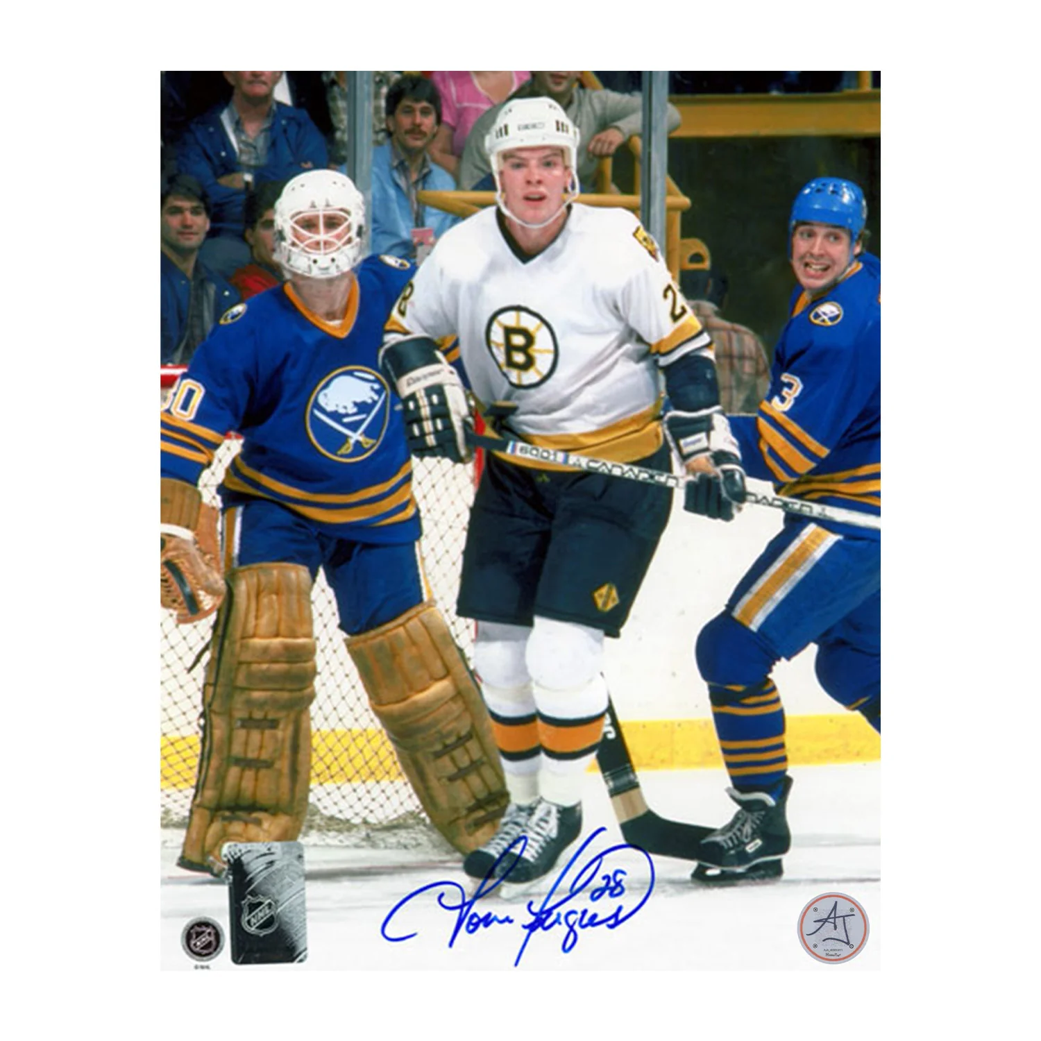 Tom Fergus Signed Boston Bruins Hockey 8x10 Photo